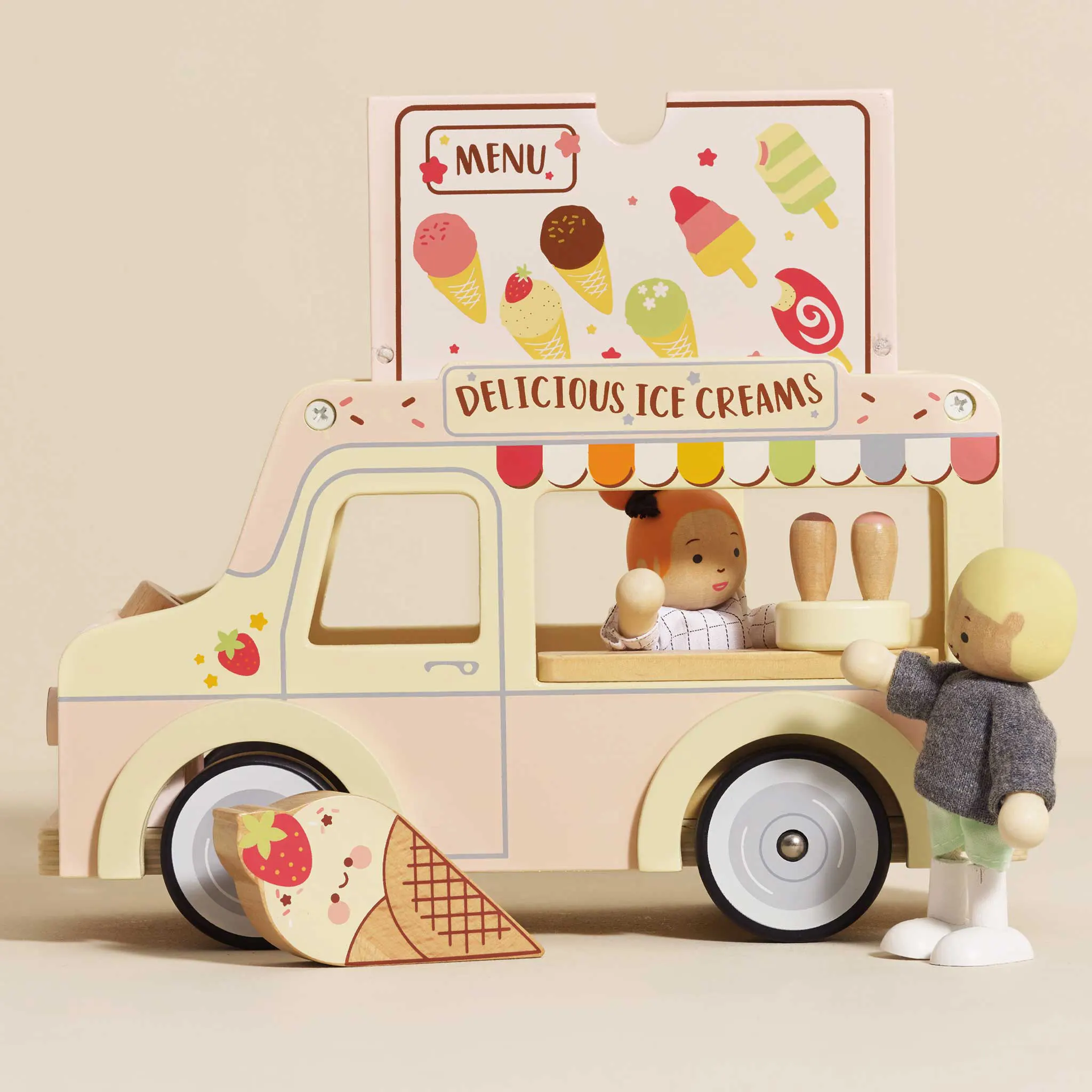 Eiscremewagen / Wooden Ice Cream Van-Le Toy Van (LTV)