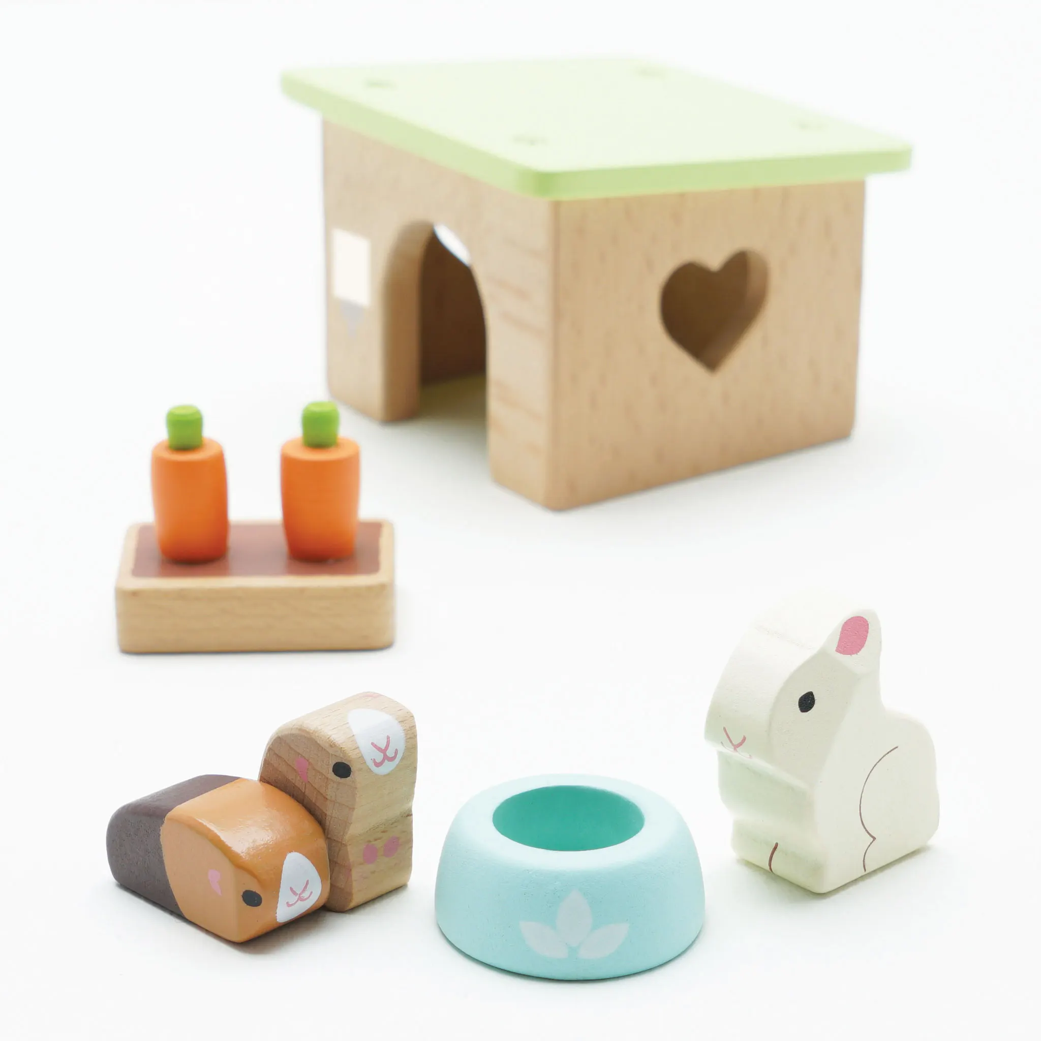 Hase & Meerschweinchen / Bunny & Guinea Pet Animal Set (New Look)-Le Toy Van (LTV)