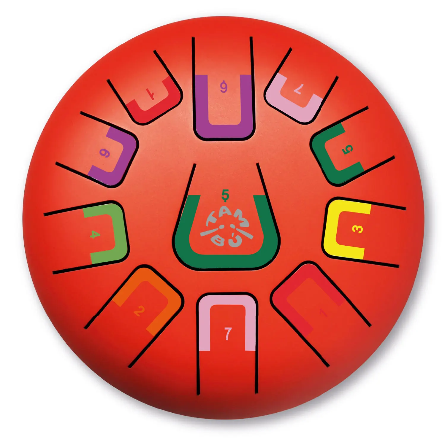 Tambu Steel Drum - Scarlet Sunset (Matt Red)-JuegaConmigo