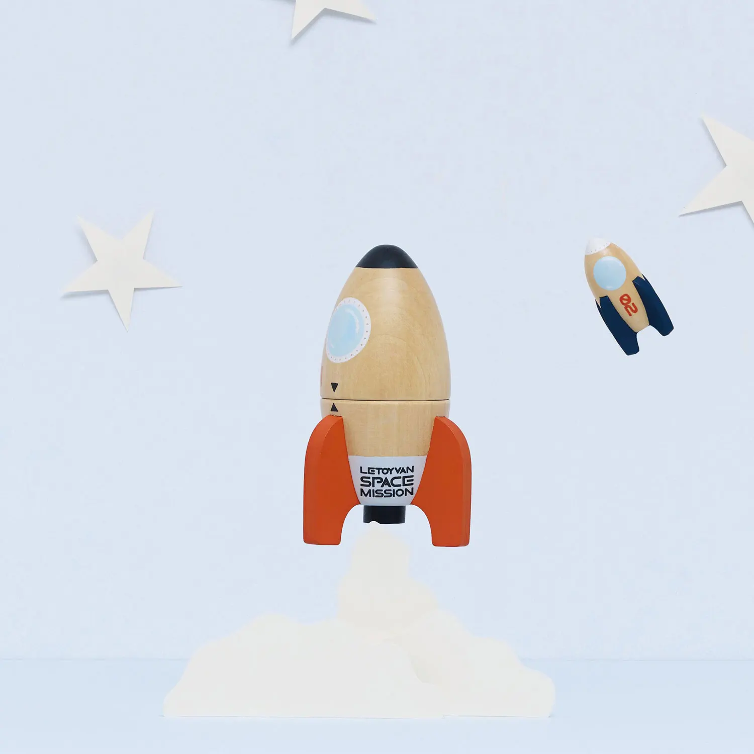Weltraumraketen Duo /Magnetic Space Rocket Duo-Le Toy Van (LTV)