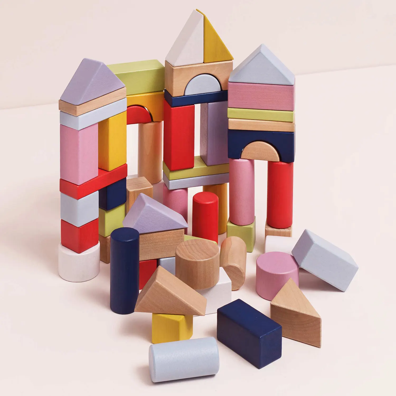 Bausteine & Tasche / Colourful Building Blocks & Bag - 60 pc. (New Look)-Le Toy Van (LTV)