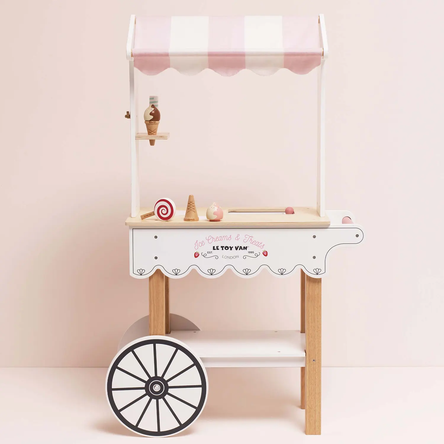 Ice Cream Trolley Market Stall (New Look)-Le Toy Van (LTV)