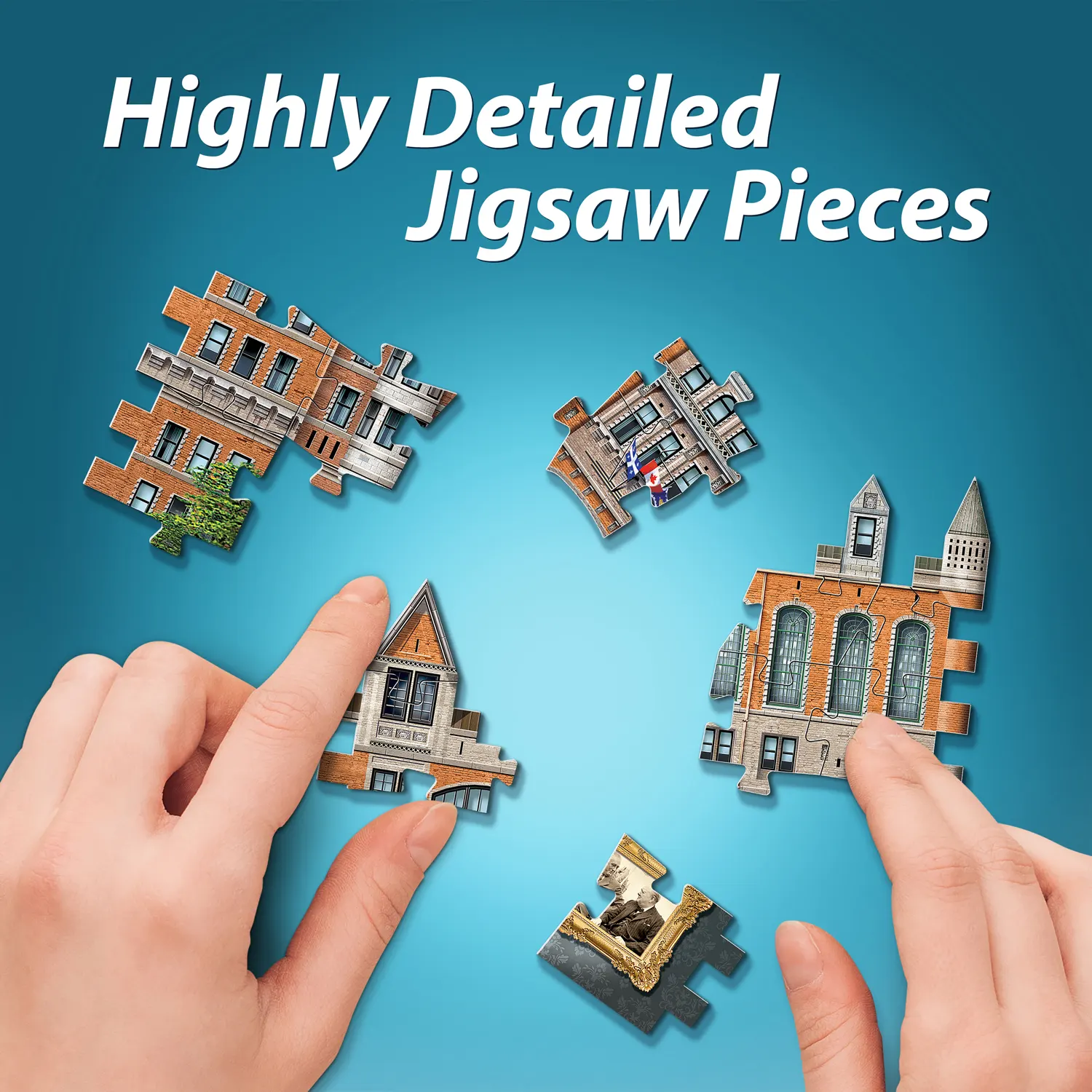 Chateau Frontenac / Quebec City Schloßhotel, 865 pcs-Wrebbit-3D Puzzles