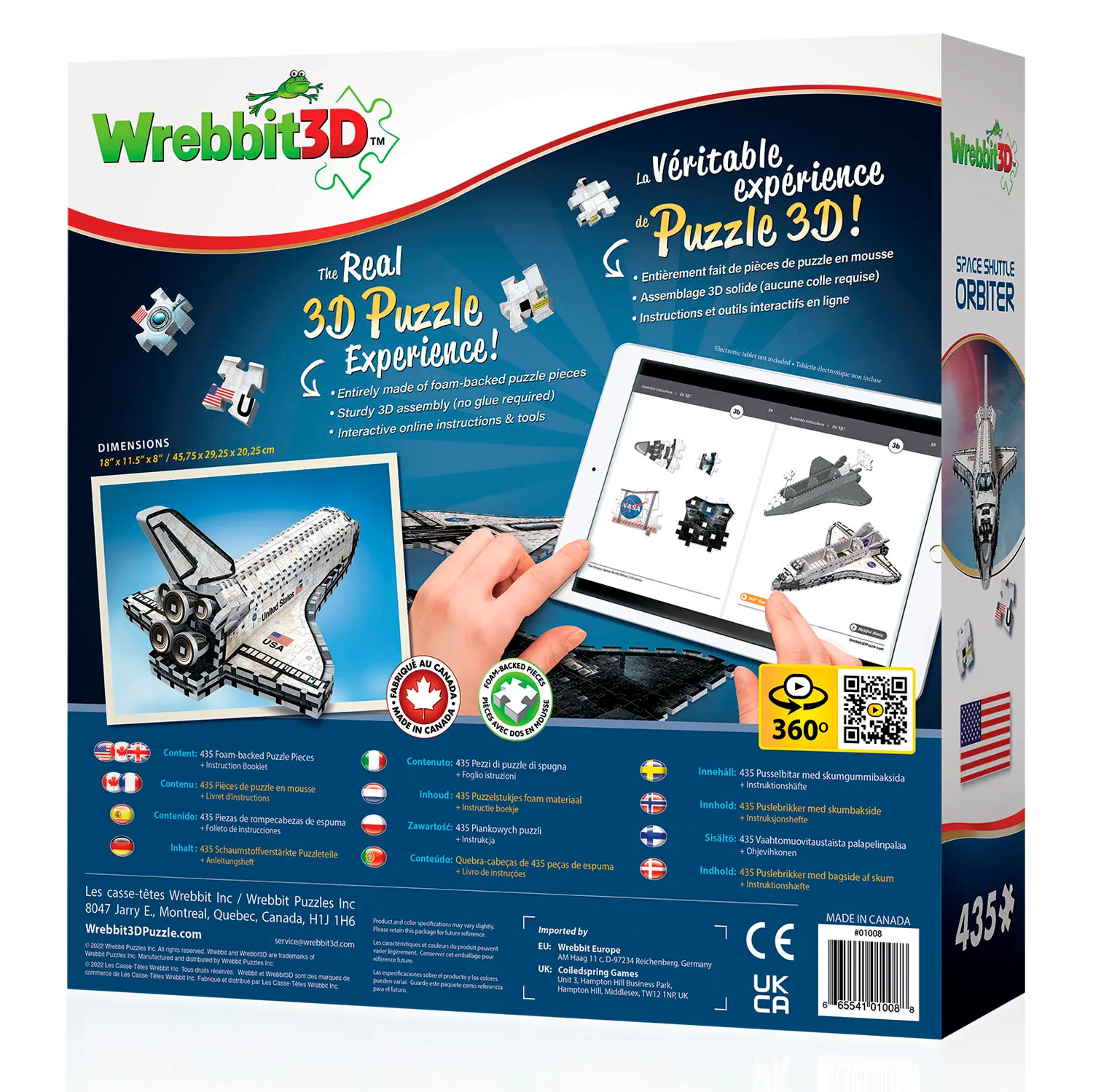 Orbiter - Space Shuttle / 3D-Puzzle-Wrebbit-3D Puzzles