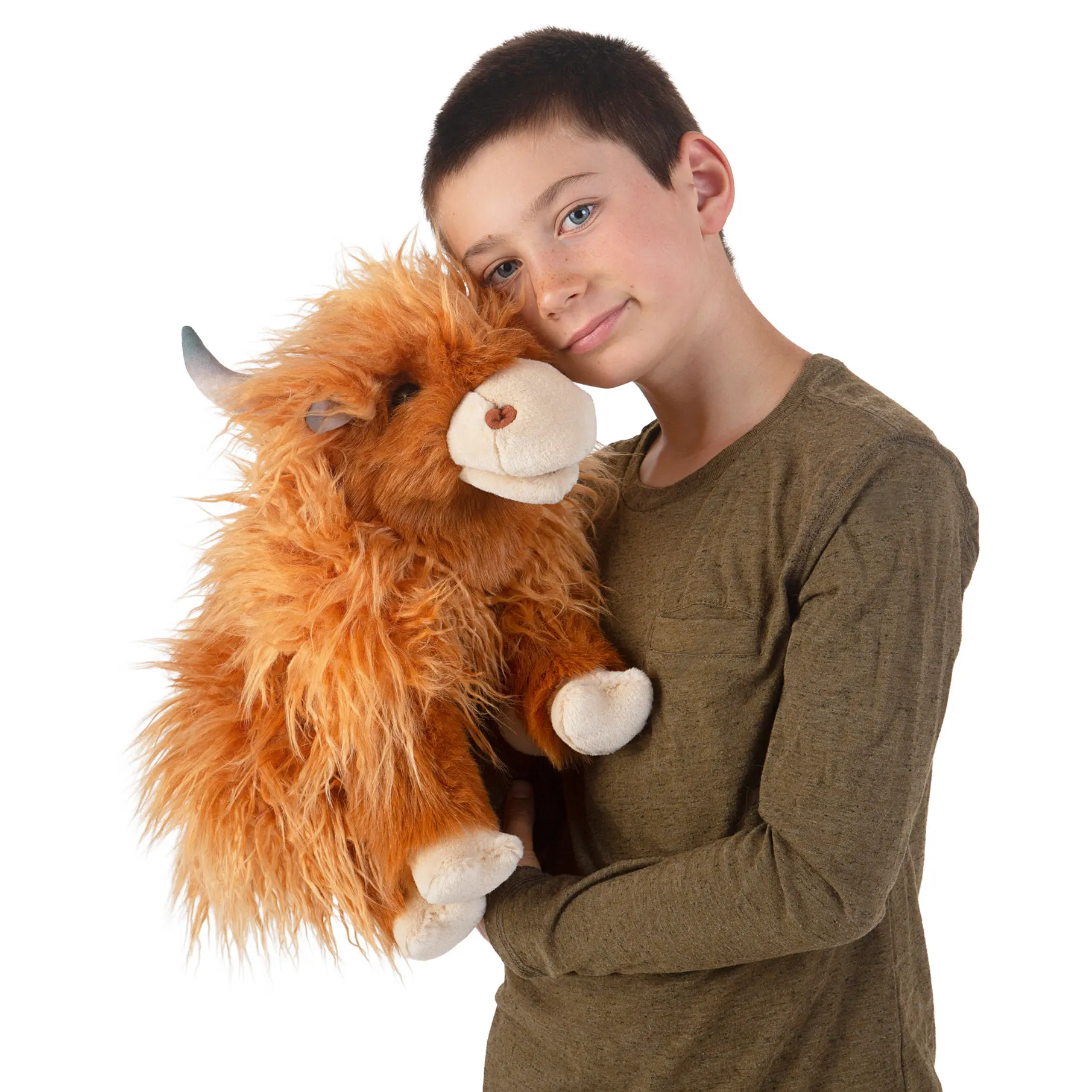 Schottisches Hochlandrind  /Highland Cow-Folkmanis® Puppets