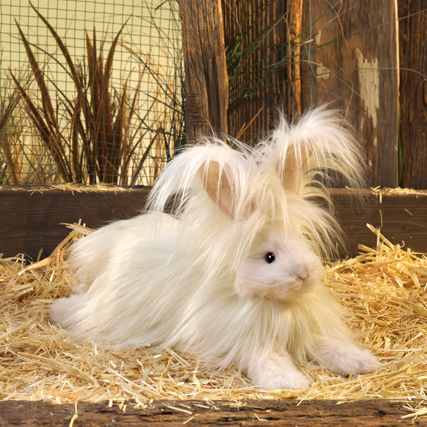 Angorakaninchen / Angora Rabbit-Folkmanis® Handpuppen