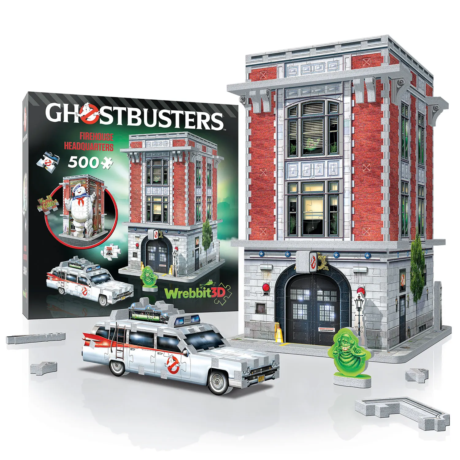 GHOSTBUSTERS FireHouse HQ (500Teile) - 3D-Puzzle-Wrebbit-3D Puzzles