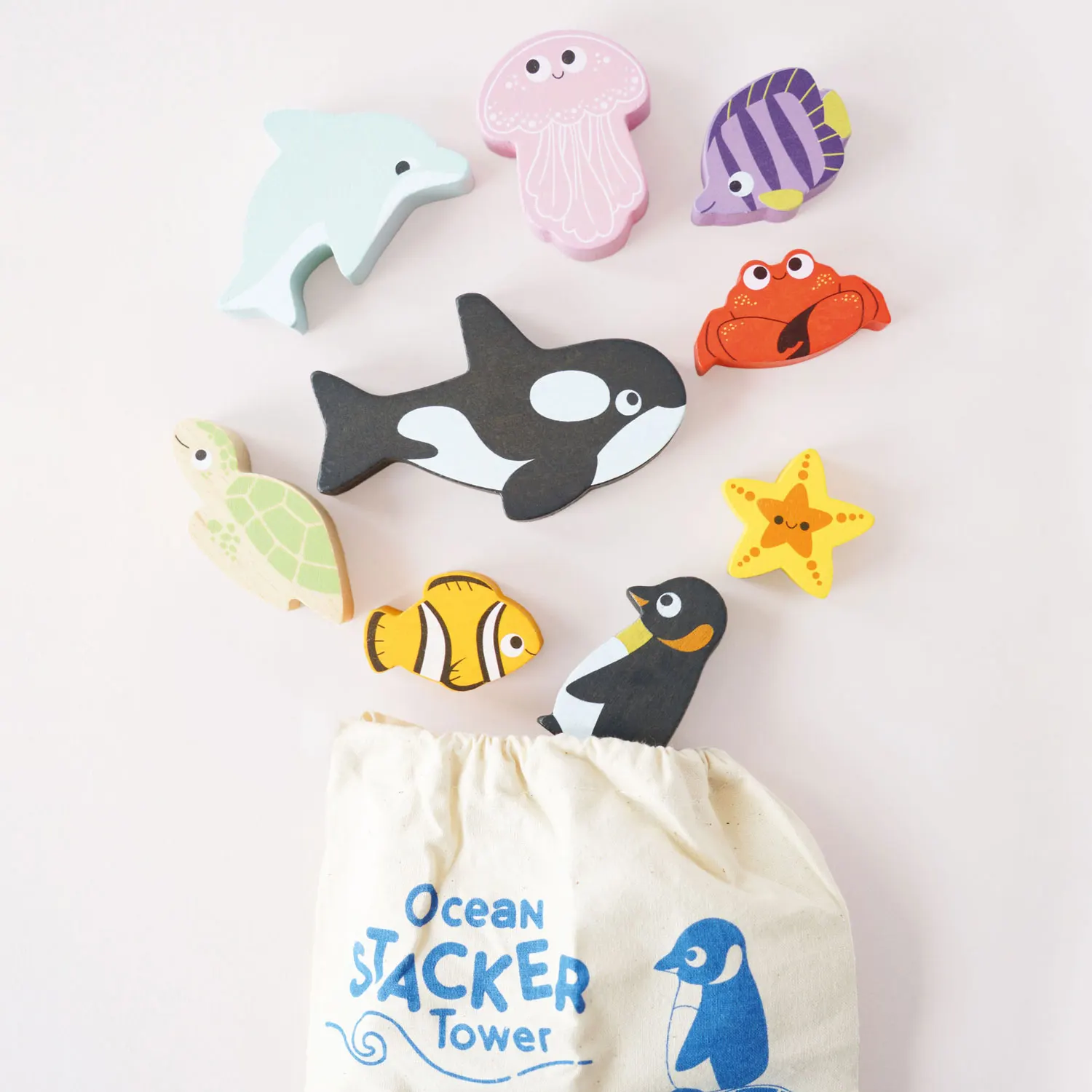 Ocean Life Stacking Animals & Bag-Le Toy Van (LTV)