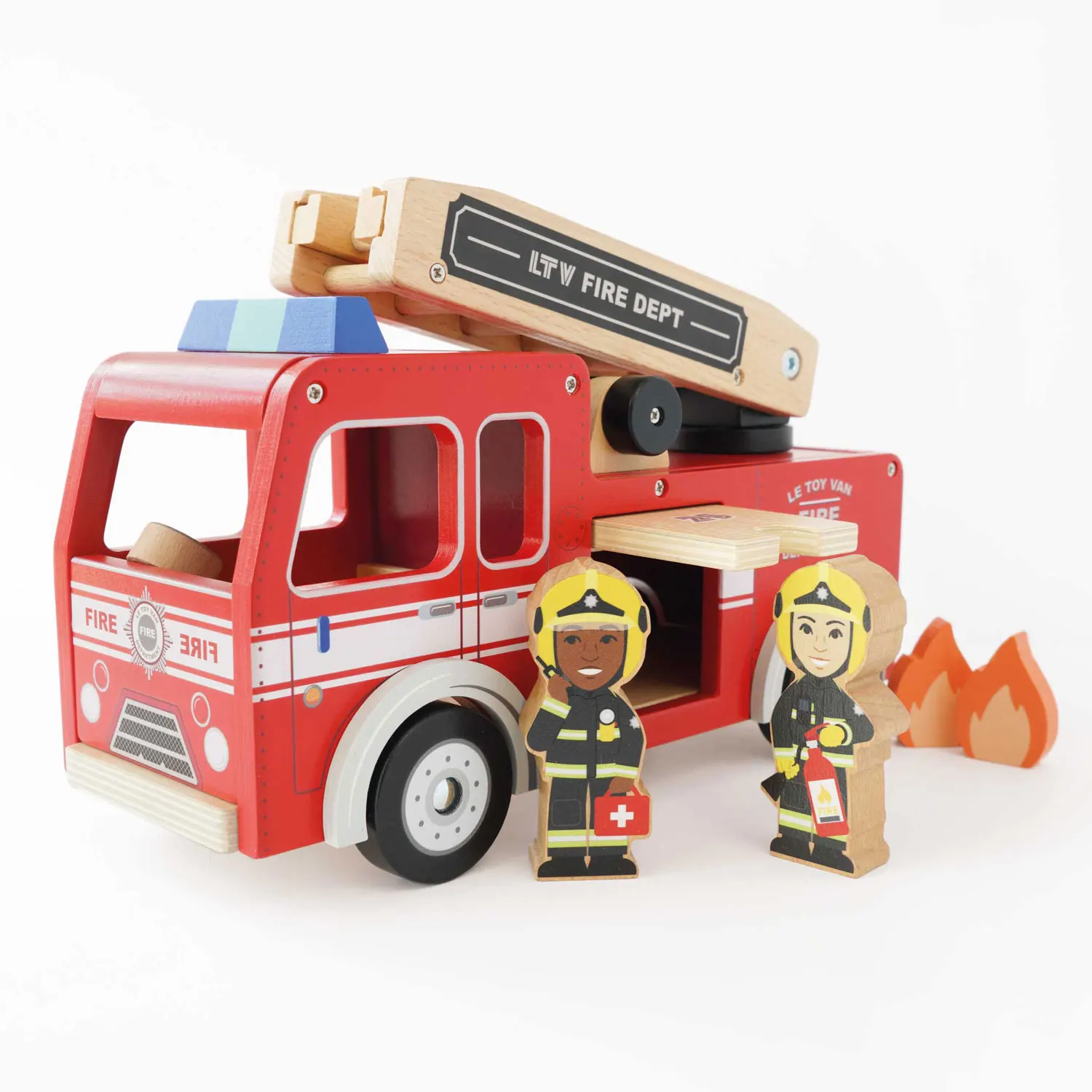Fire Engine with Firefighters (New Look)-Le Toy Van (LTV)