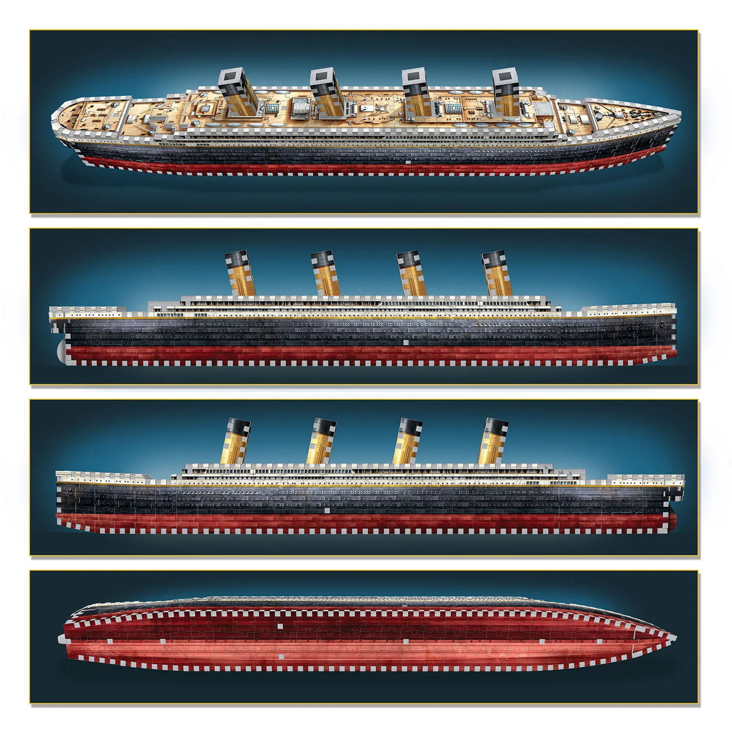 Titanic (440 Teile) - 3D-Puzzle-Wrebbit-3D Puzzles