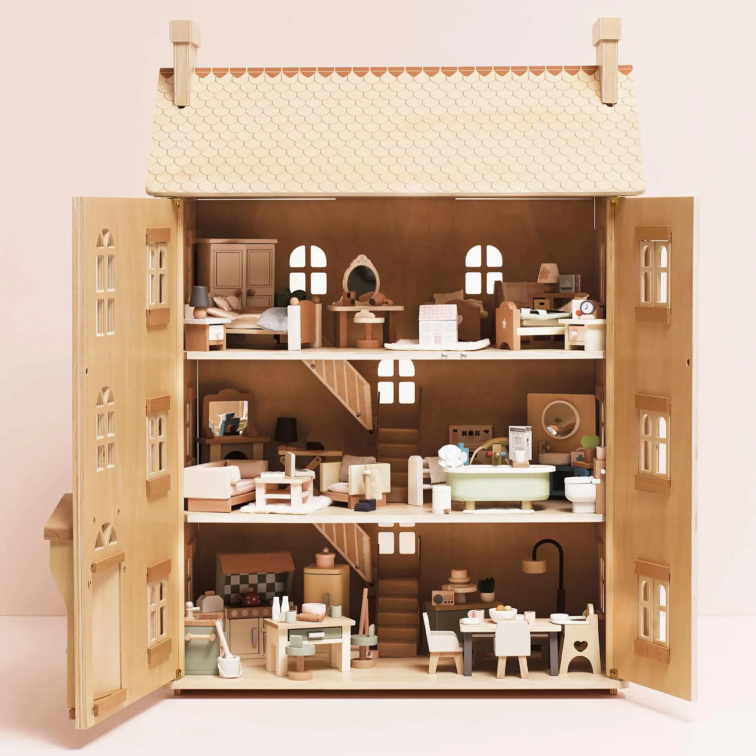 Puppenhaus Natur / Natural Wood Doll House-Le Toy Van (LTV)