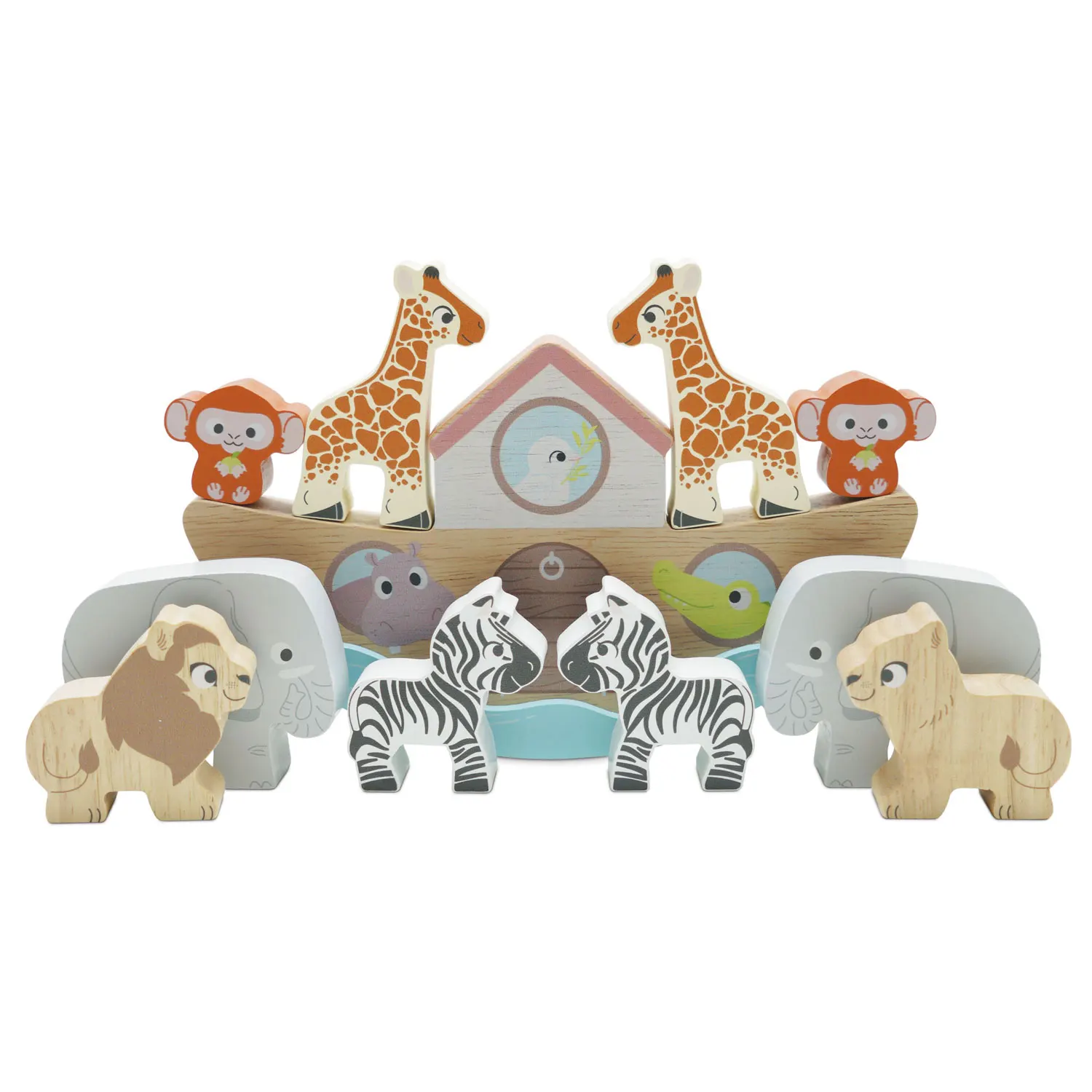 Noahs Balancierspiel / Noahs Balancing Ark Animal Stacker (New Look)-Le Toy Van (LTV)