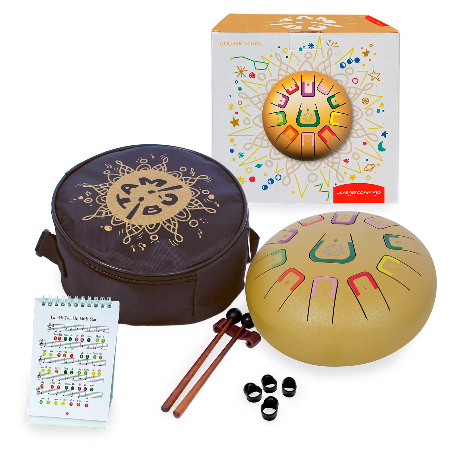 Tambu Steel Drum - Golden Stars (Matt Gold)-JuegaConmigo