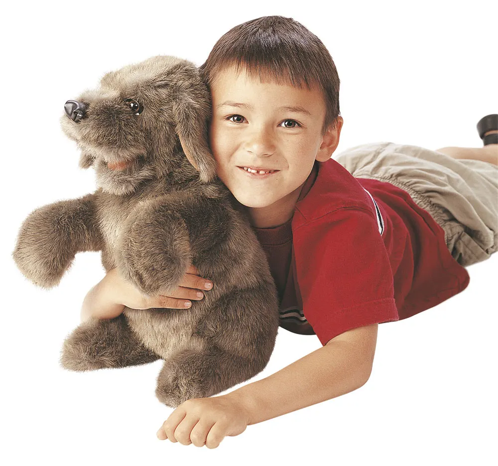 Sitzender Hund / Sitting Dog-Folkmanis® Handpuppen