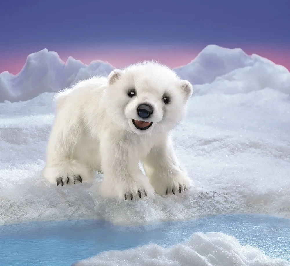 Eisbärenjunges / Polar Bear Cub-Folkmanis® Puppets