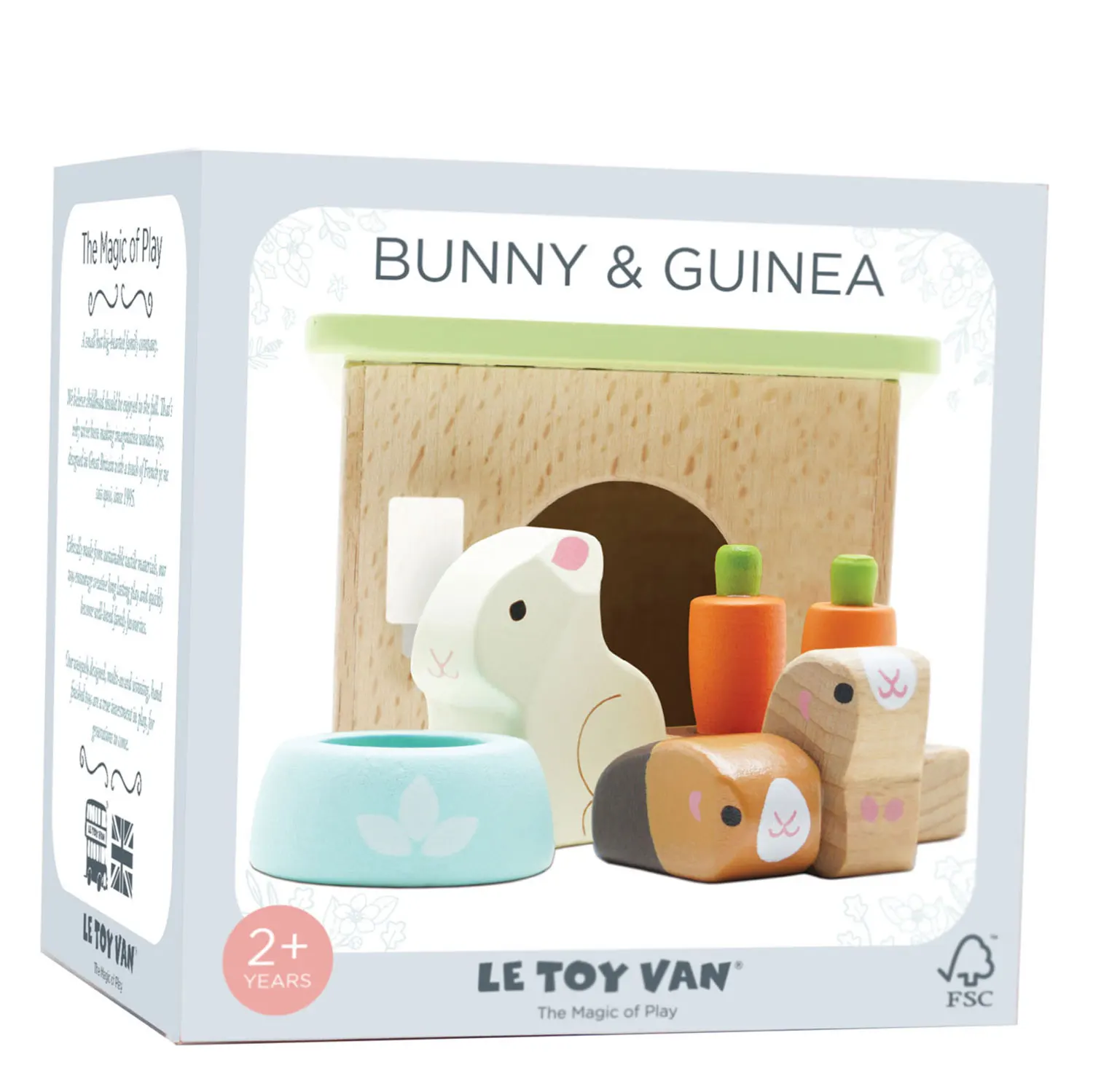 Hase & Meerschweinchen / Bunny & Guinea Pet Animal Set (New Look)-Le Toy Van (LTV)