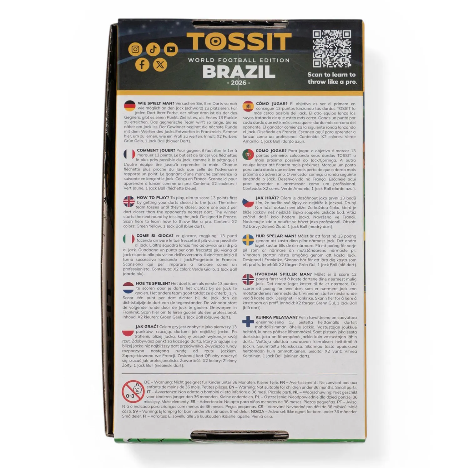 BRAZIL - TOSSIT Starter Pack - World Football Edition-TOSSIT®