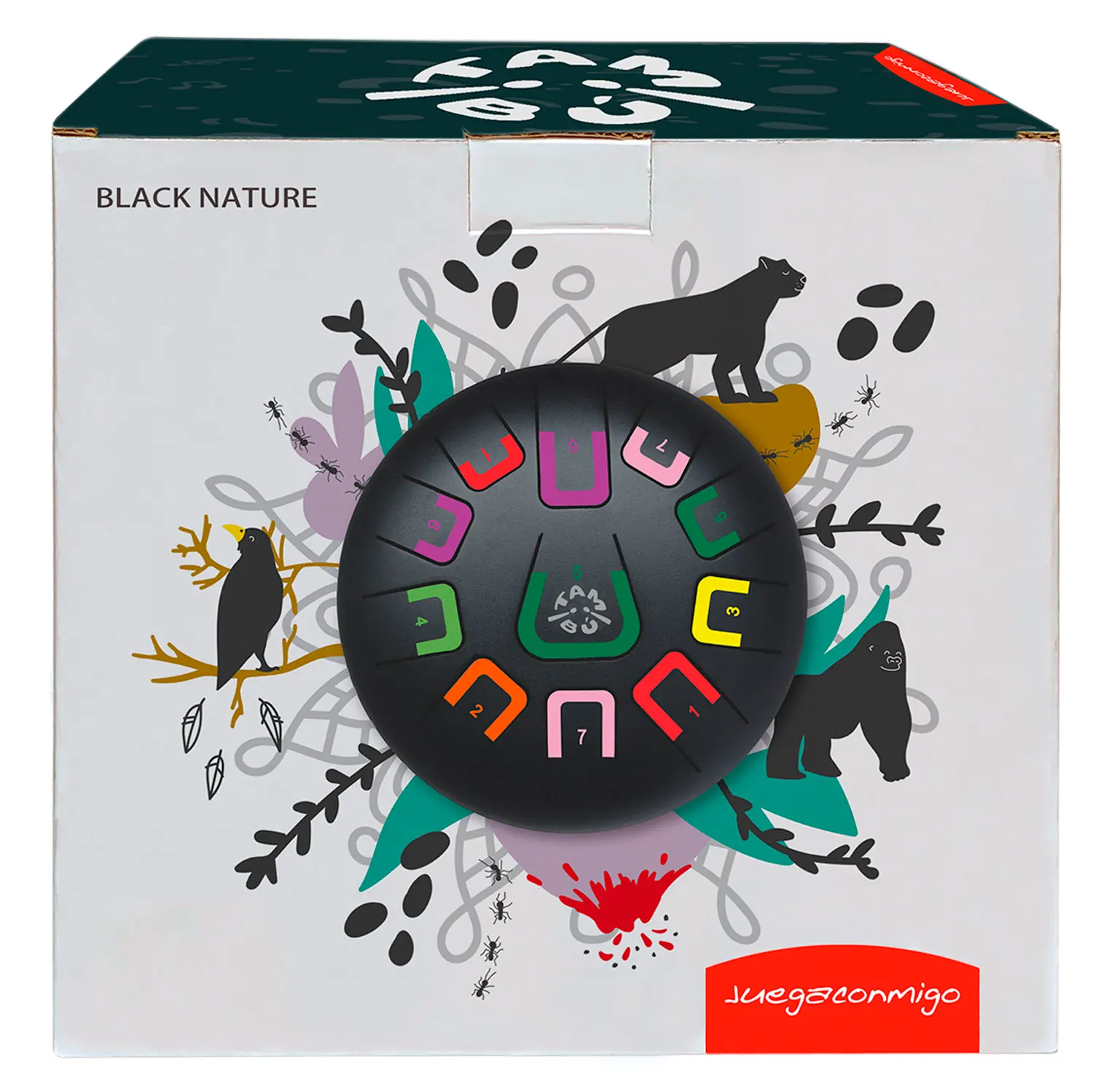 Tambu Steel Drum - Black Nature (Matt Black)-JuegaConmigo