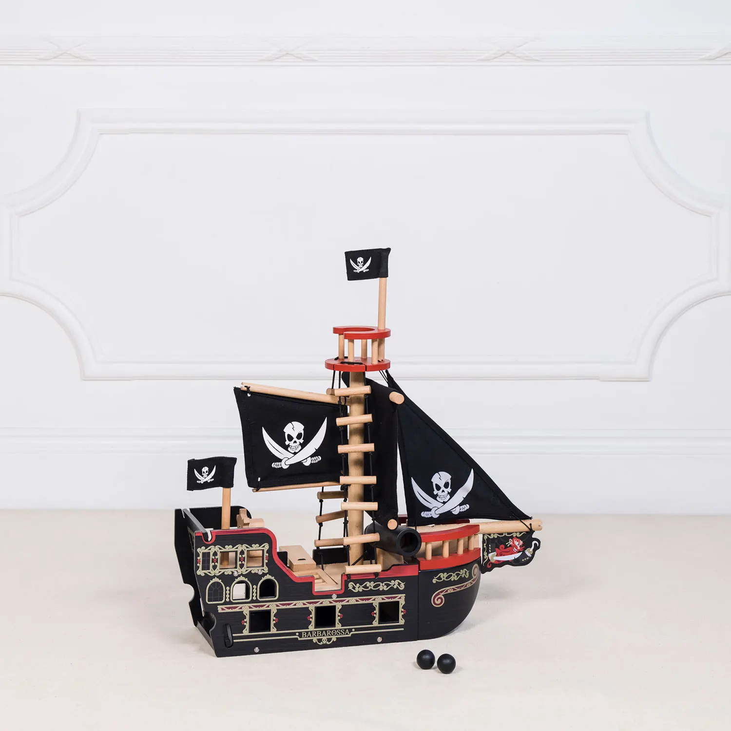 Barbarossa Piratenschiff & Figuren / Barbarossa Pirate Ship & Characters-Le Toy Van (LTV)