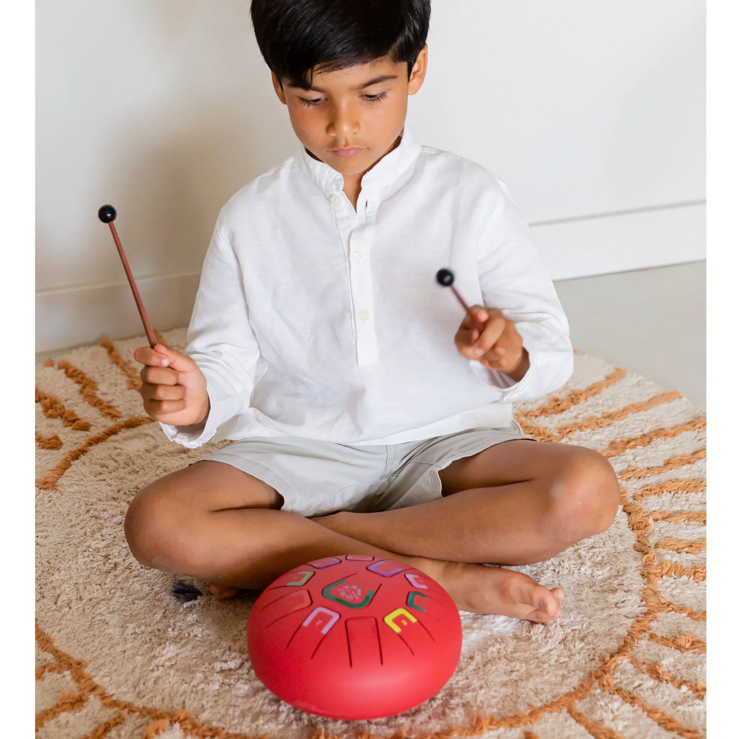 Tambu Steel Drum - Scarlet Sunset (Matt Red)-JuegaConmigo