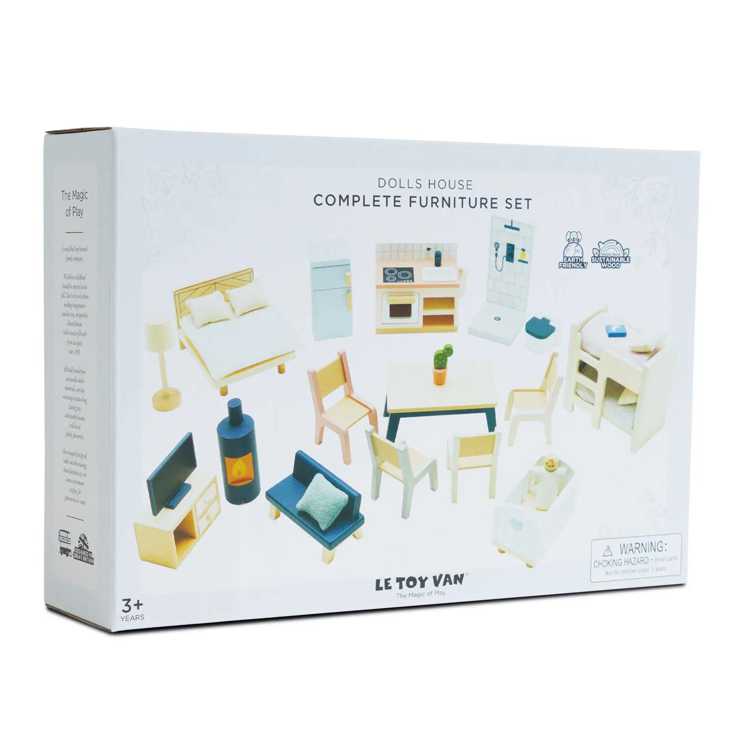 Starter Set Puppenhausmöbel/Complete DollsHouse Furniture Set (New Look)-Le Toy Van (LTV)