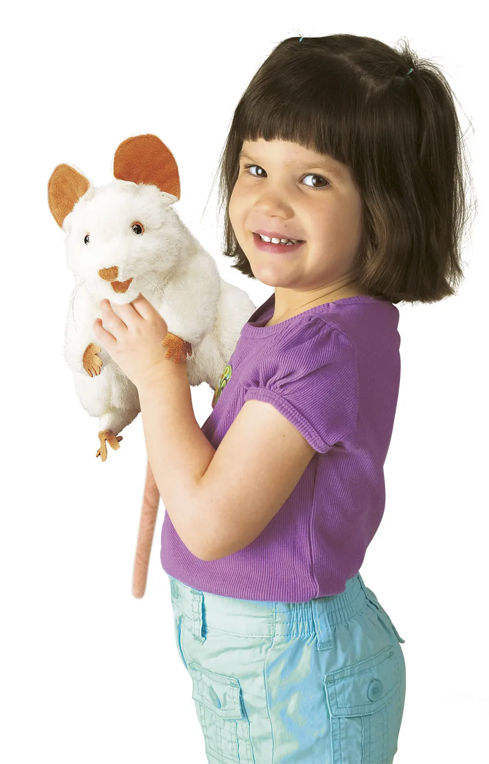 Weiße Maus / White Mouse-Folkmanis® Handpuppen