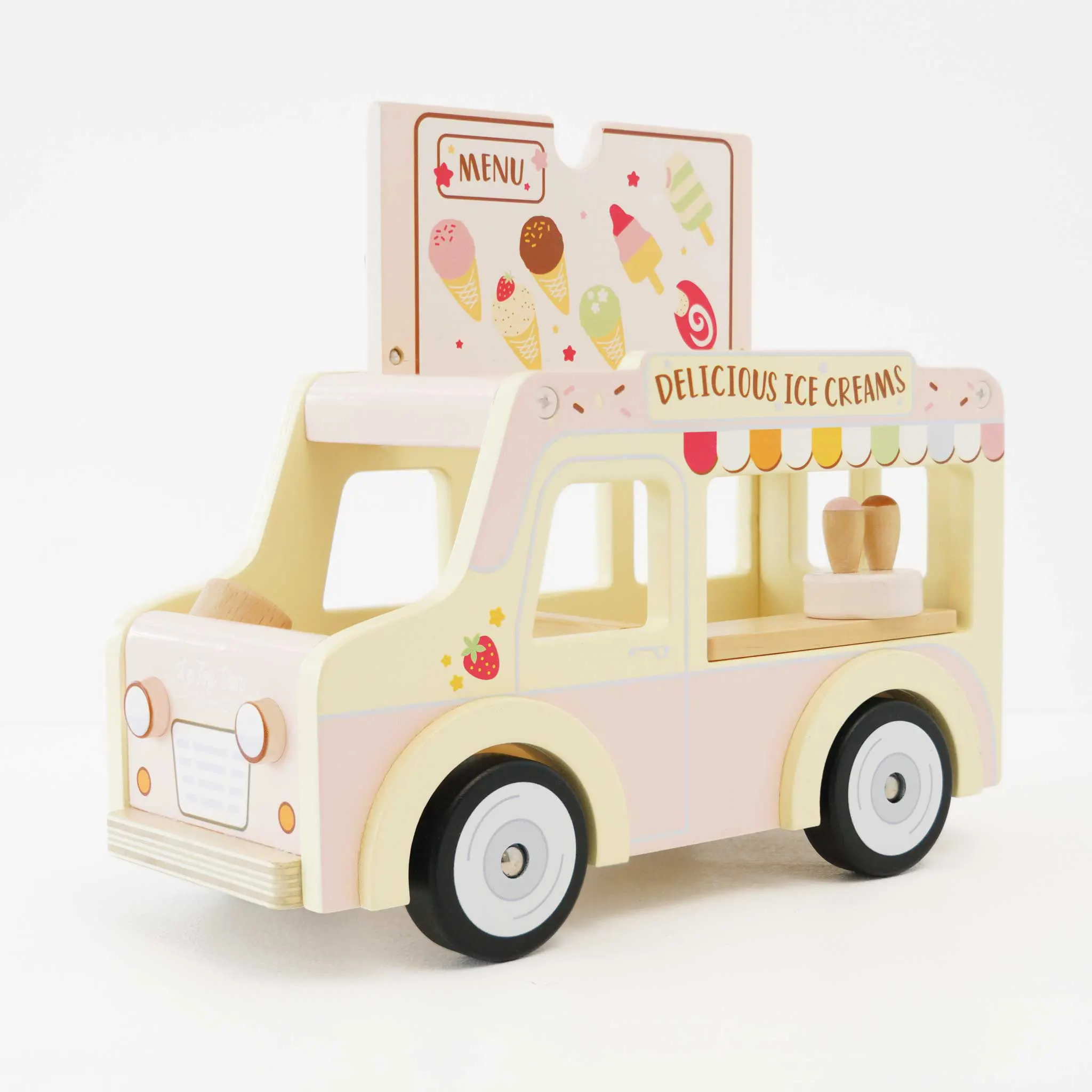 Eiscremewagen / Wooden Ice Cream Van (New Look)-Le Toy Van (LTV)
