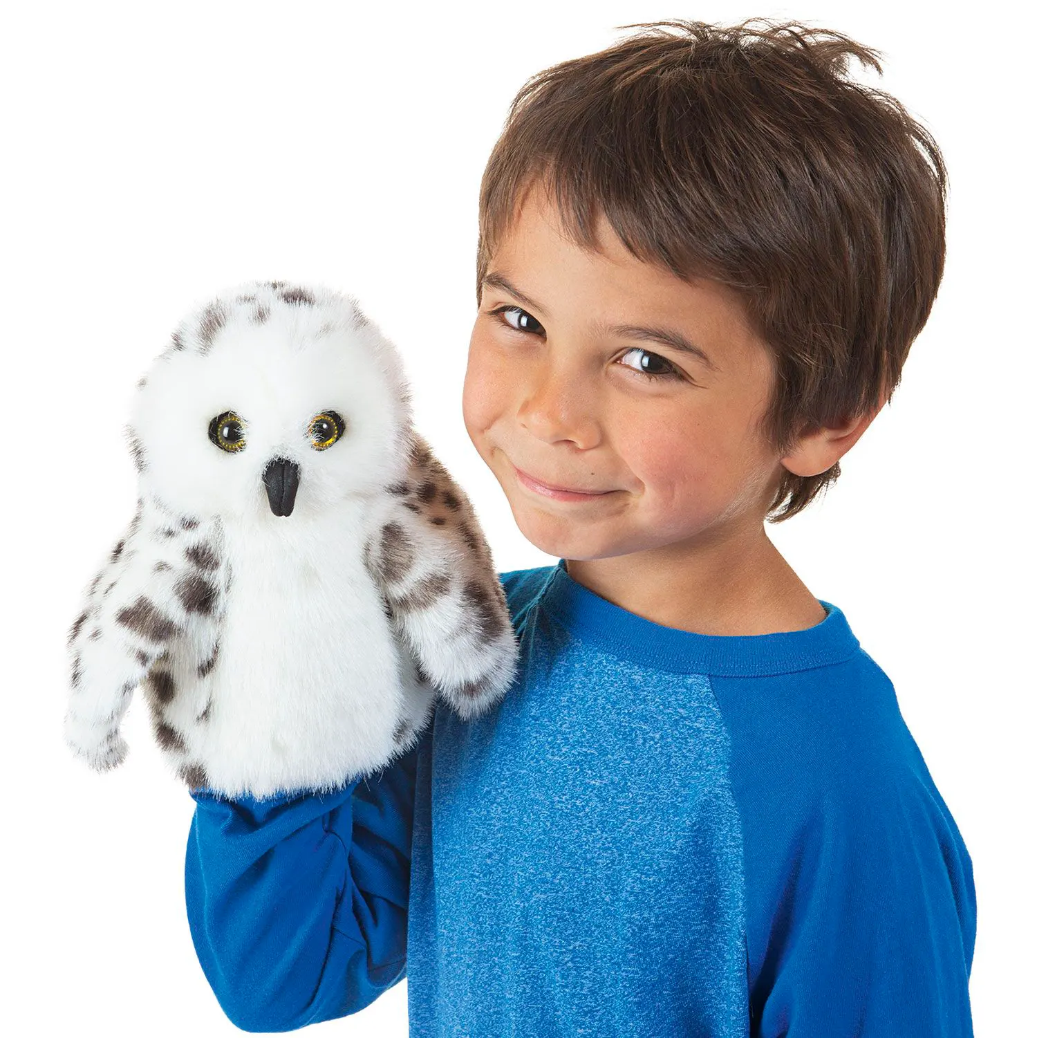 Kleine Schneeeule / Little Snowy Owl-Folkmanis® Handpuppen