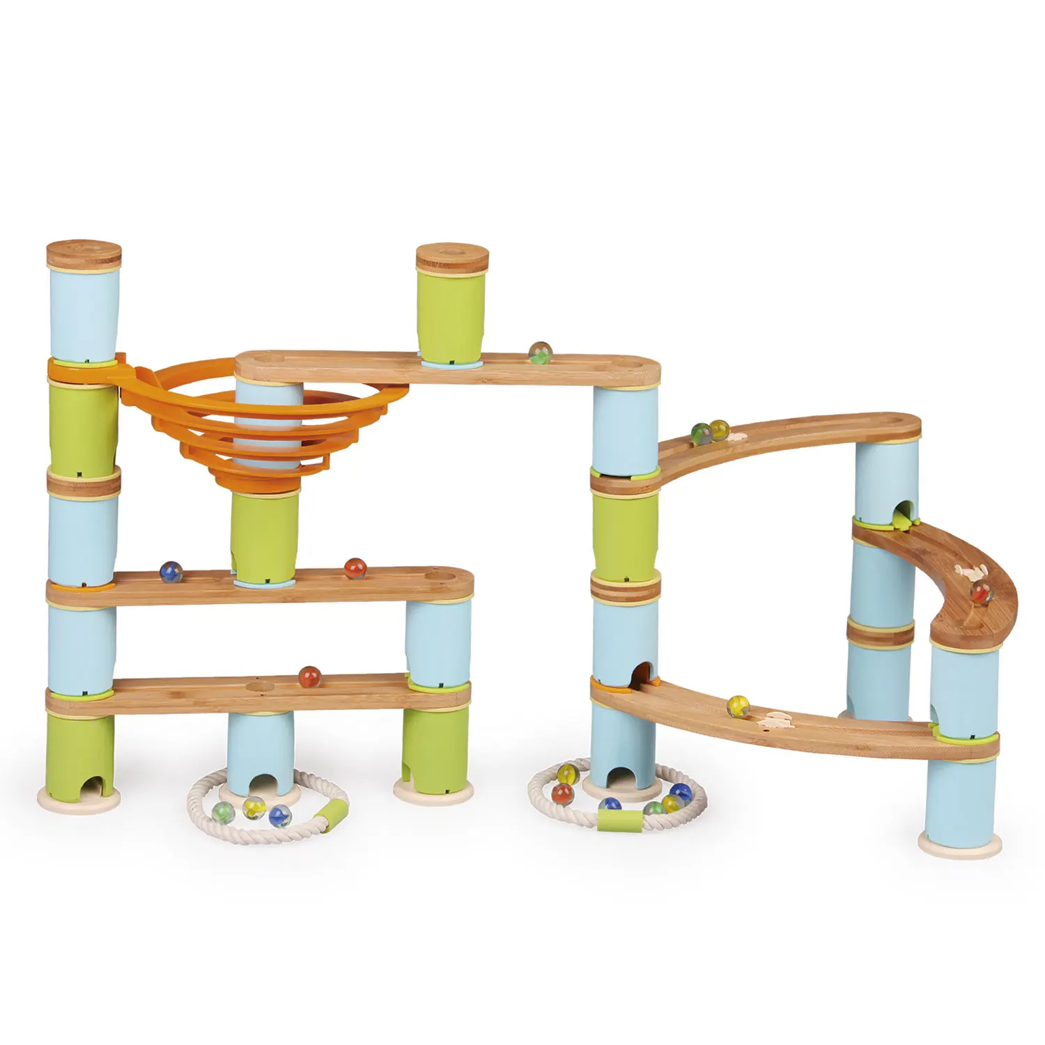 Kugelbahn: Bamboo Build & Run (89 pcs) MEDIUM 1-JH-products