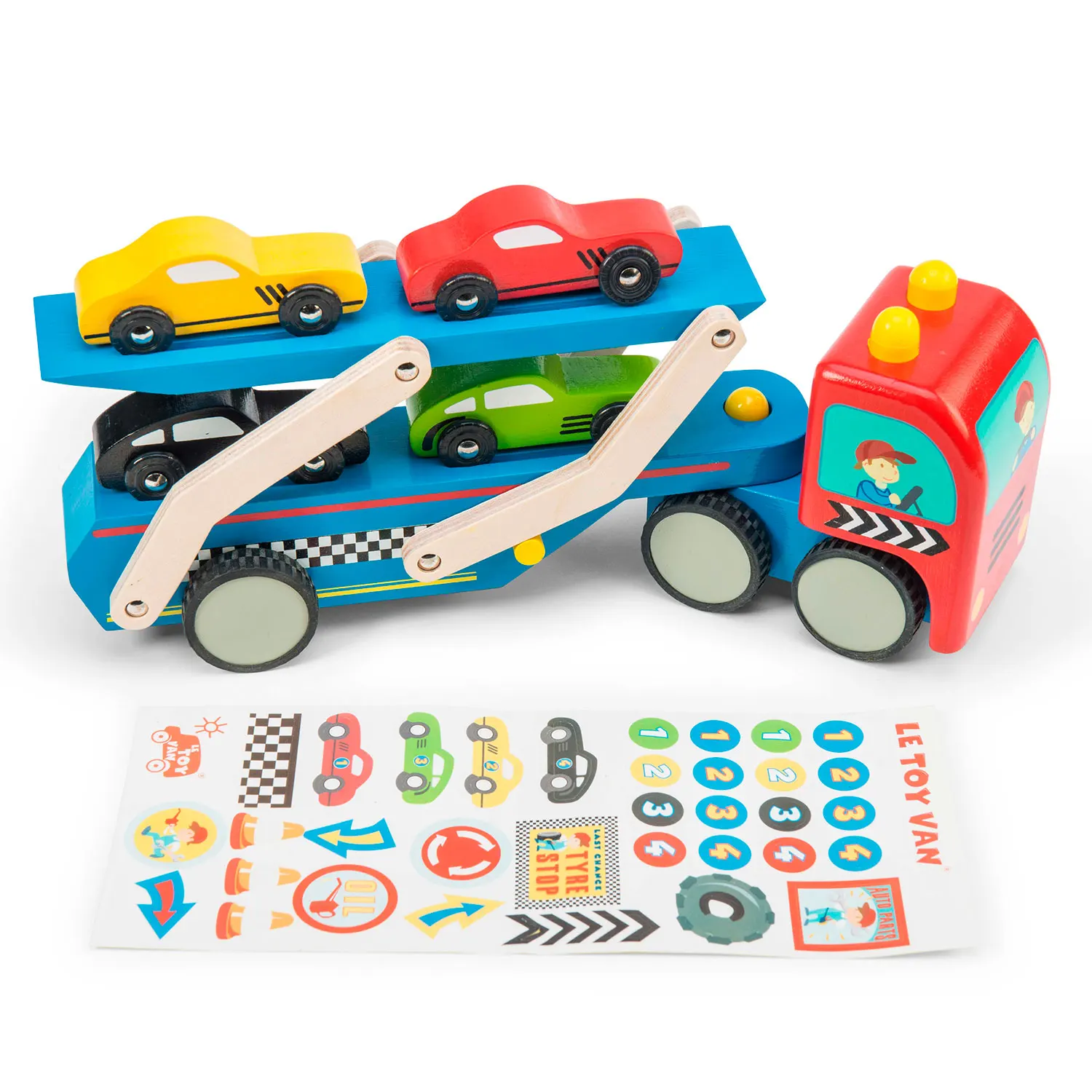 Rennwagen Transporter Set / Race Car Transporter Set-Le Toy Van (LTV)