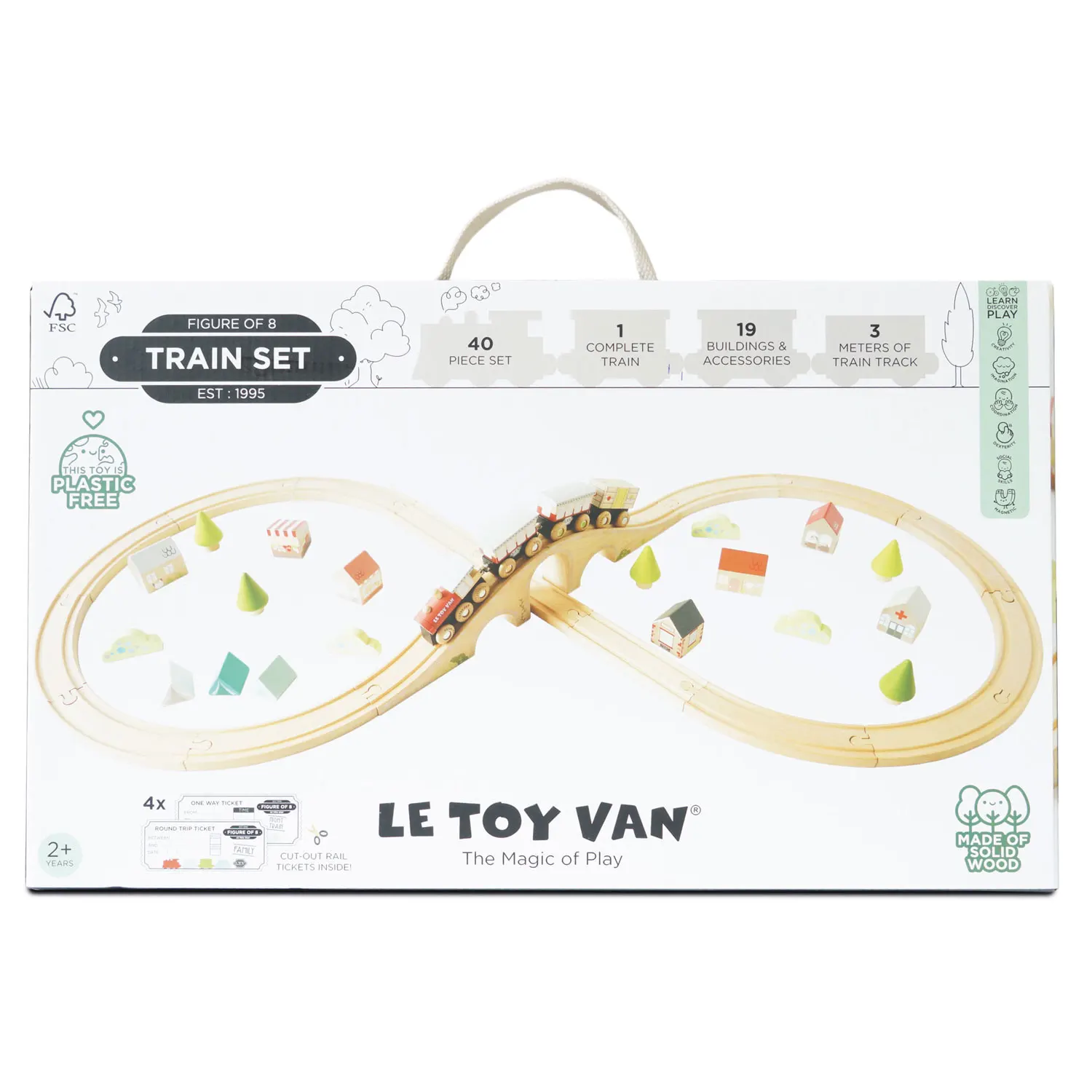 Eisenbahn Set liegende 8 TV702 / Train Set  Figure of 8-Le Toy Van (LTV)