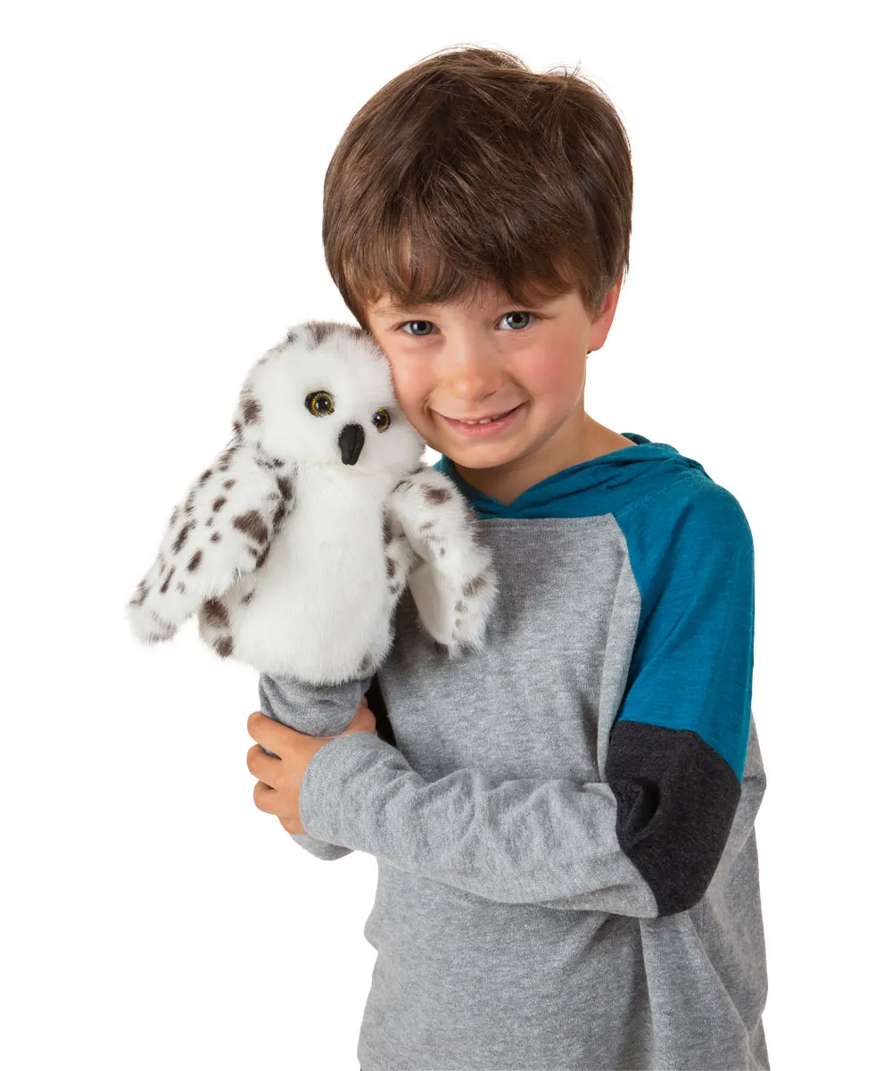 Kleine Schneeeule / Little Snowy Owl-Folkmanis® Handpuppen