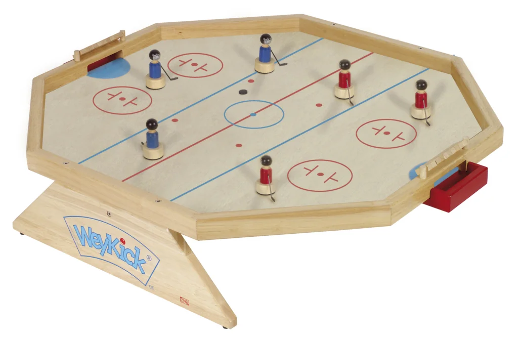 WeyKick on Ice Arena 8700 - 6 Eishockeyspielern, 4 Pucks und 1 Flakon Puder-WeyKick