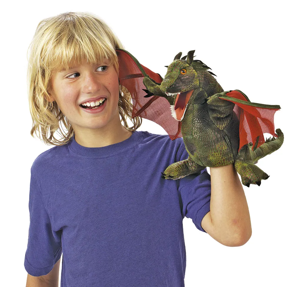 Drache mit Schwingen / Winged Dragon-Folkmanis® Puppets