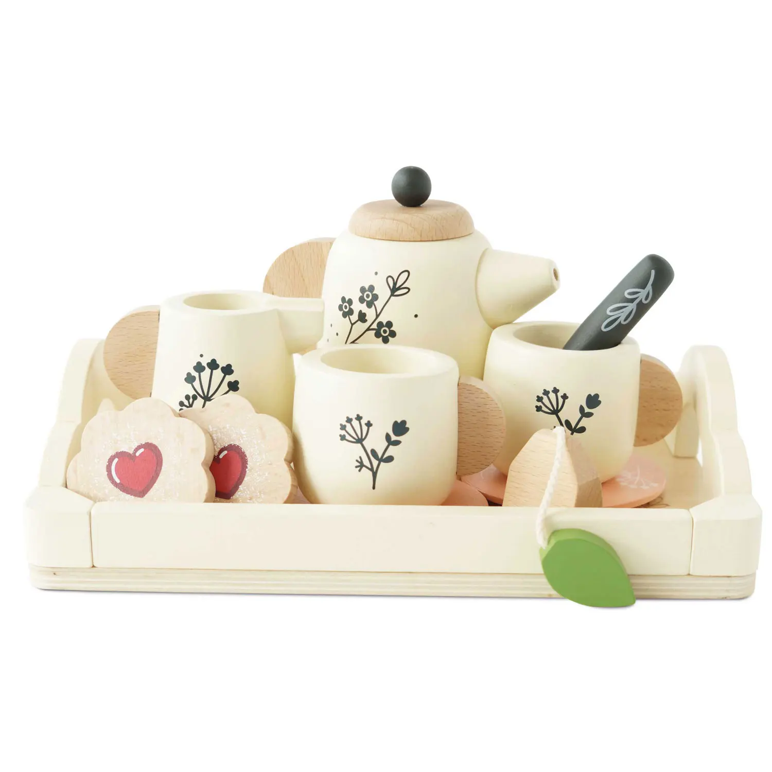 Teeservice / Wooden Tea Set & Tray (New Look)-Le Toy Van (LTV)