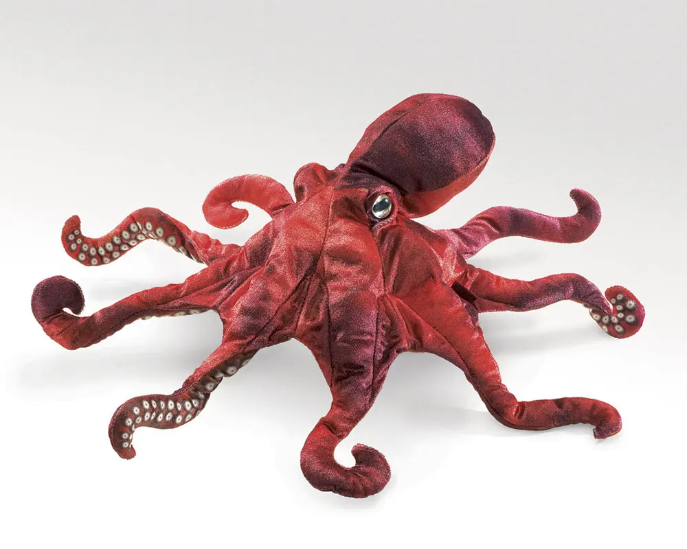 Roter Oktopus / Red Octopus-Folkmanis® Puppets