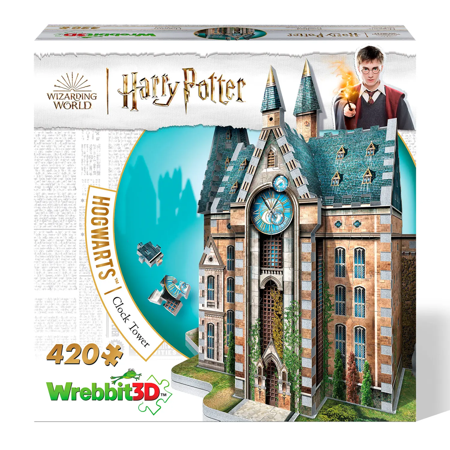 Hogwarts Clocktower Harry Potter 420 pcs. - 3D-Puzzle-Wrebbit-3D Puzzles
