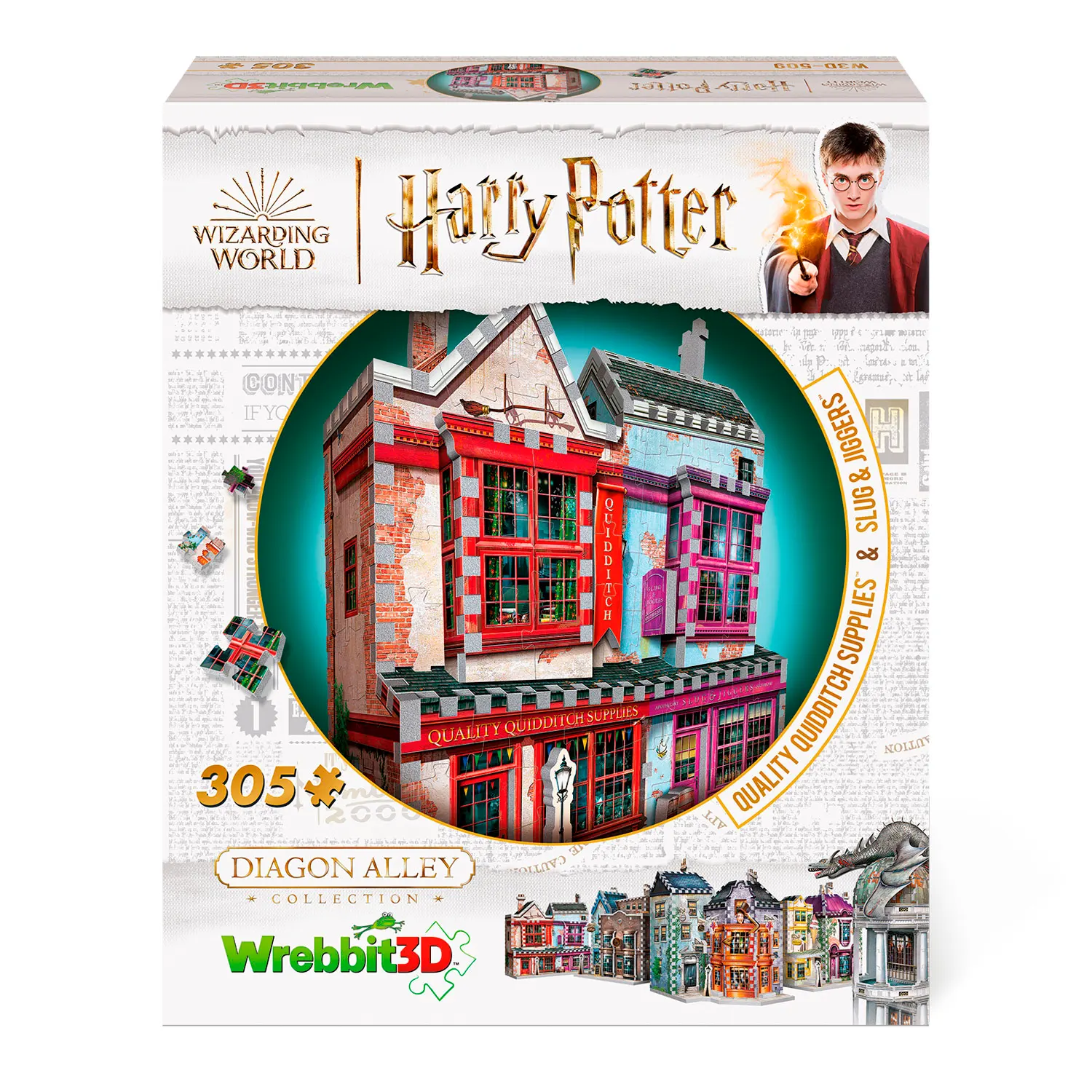 Qualitäts Quidditch Shop Harry Potter / Quality Quidditch Supplies 305 pcs.-Wrebbit-3D Puzzles