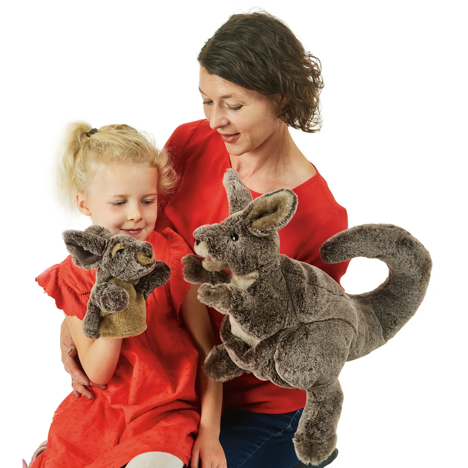 Känguru mit Baby / Kangaroo with Joey-Folkmanis® Puppets
