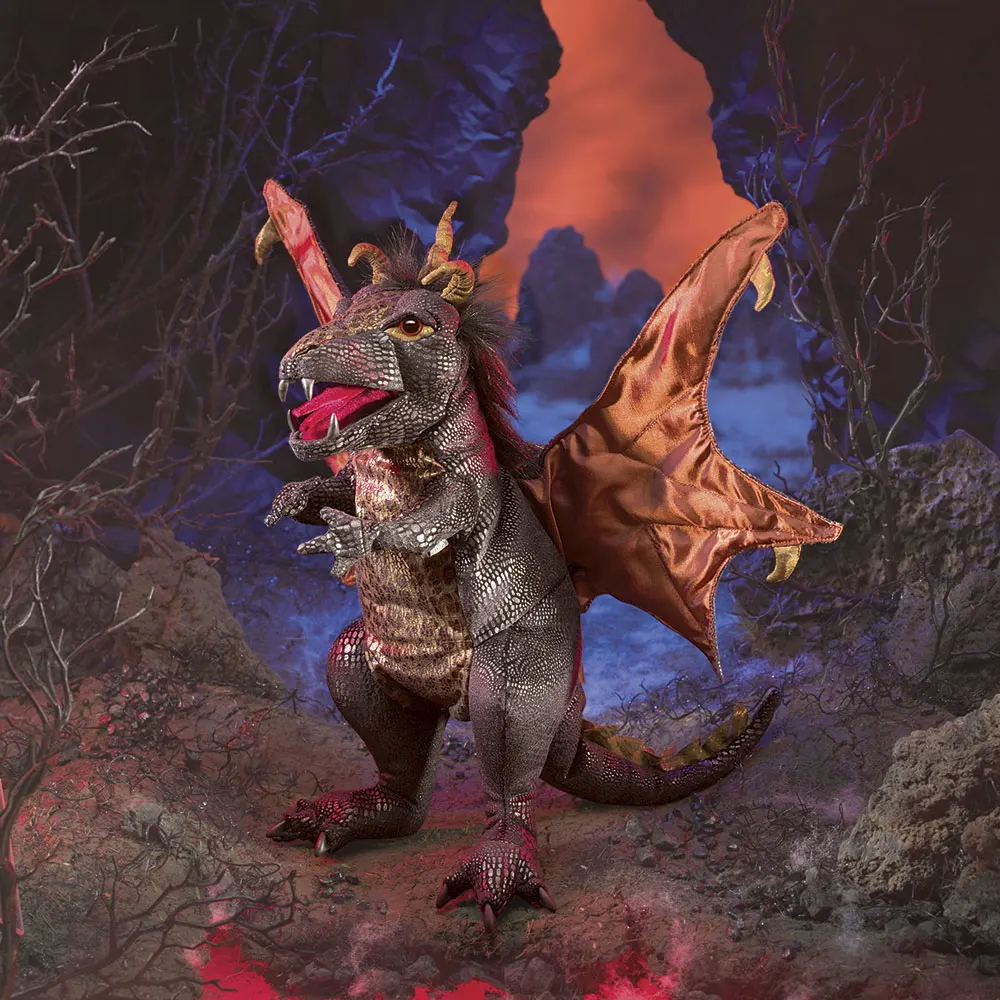 Schwarzer Drache / Black Dragon-Folkmanis® Puppets