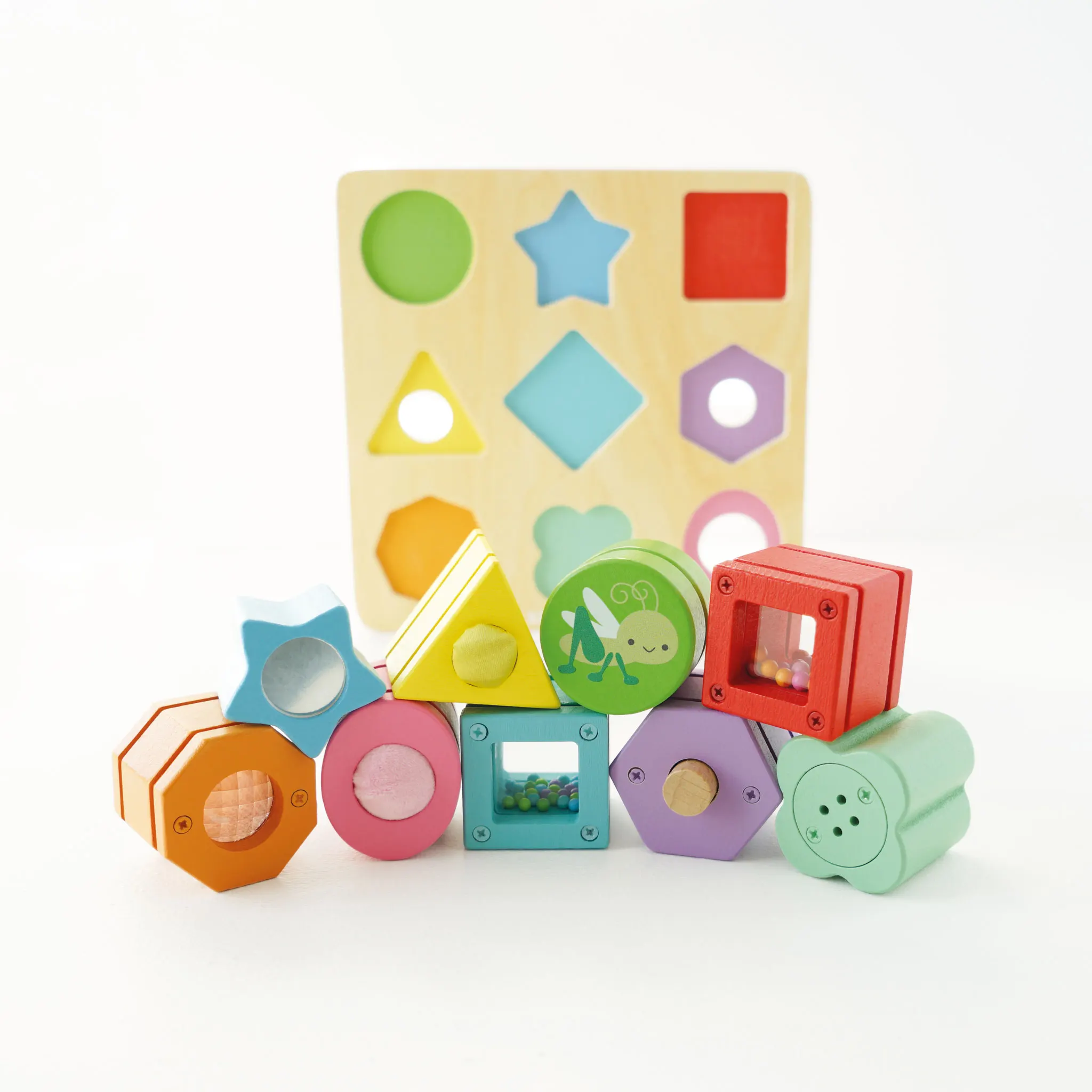 Petilou Sensorische Formen / Rainbow Sensory Shape Sorter-Le Toy Van (LTV)