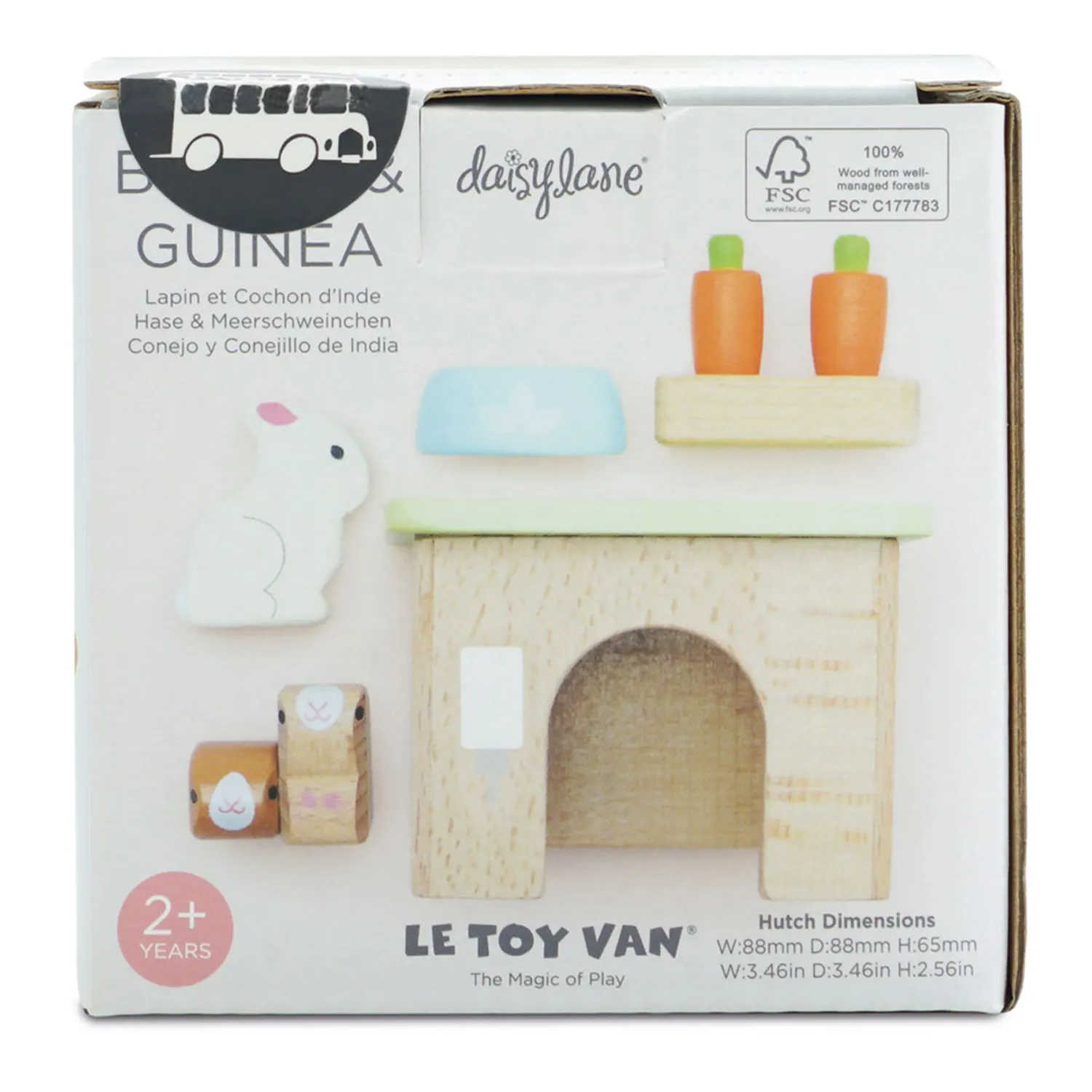 Hase & Meerschweinchen / Bunny & Guinea Pet Animal Set (New Look)-Le Toy Van (LTV)