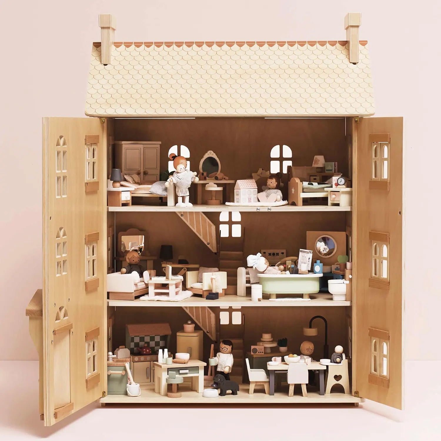Puppenhaus Natur / Natural Wood Doll House-Le Toy Van (LTV)
