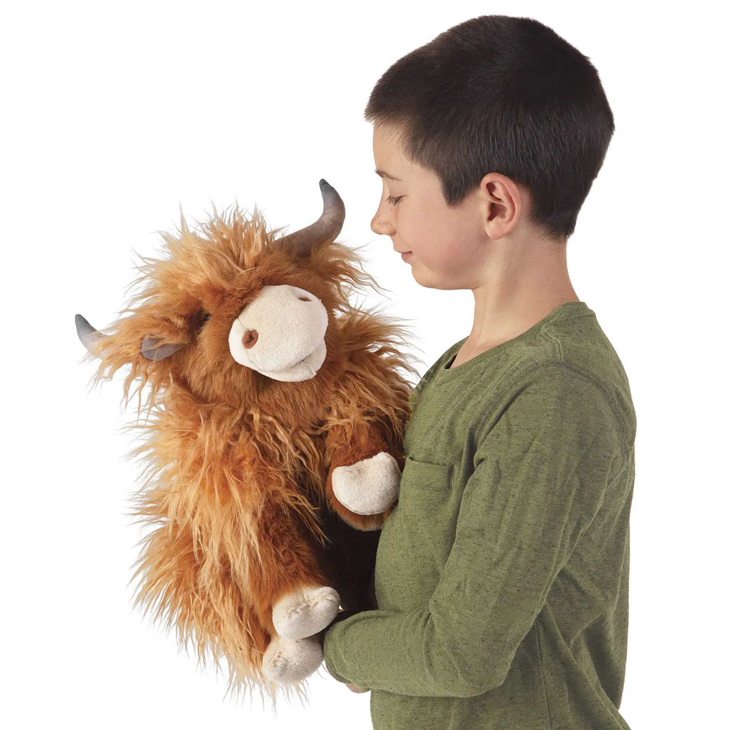 Schottisches Hochlandrind  /Highland Cow-Folkmanis® Puppets