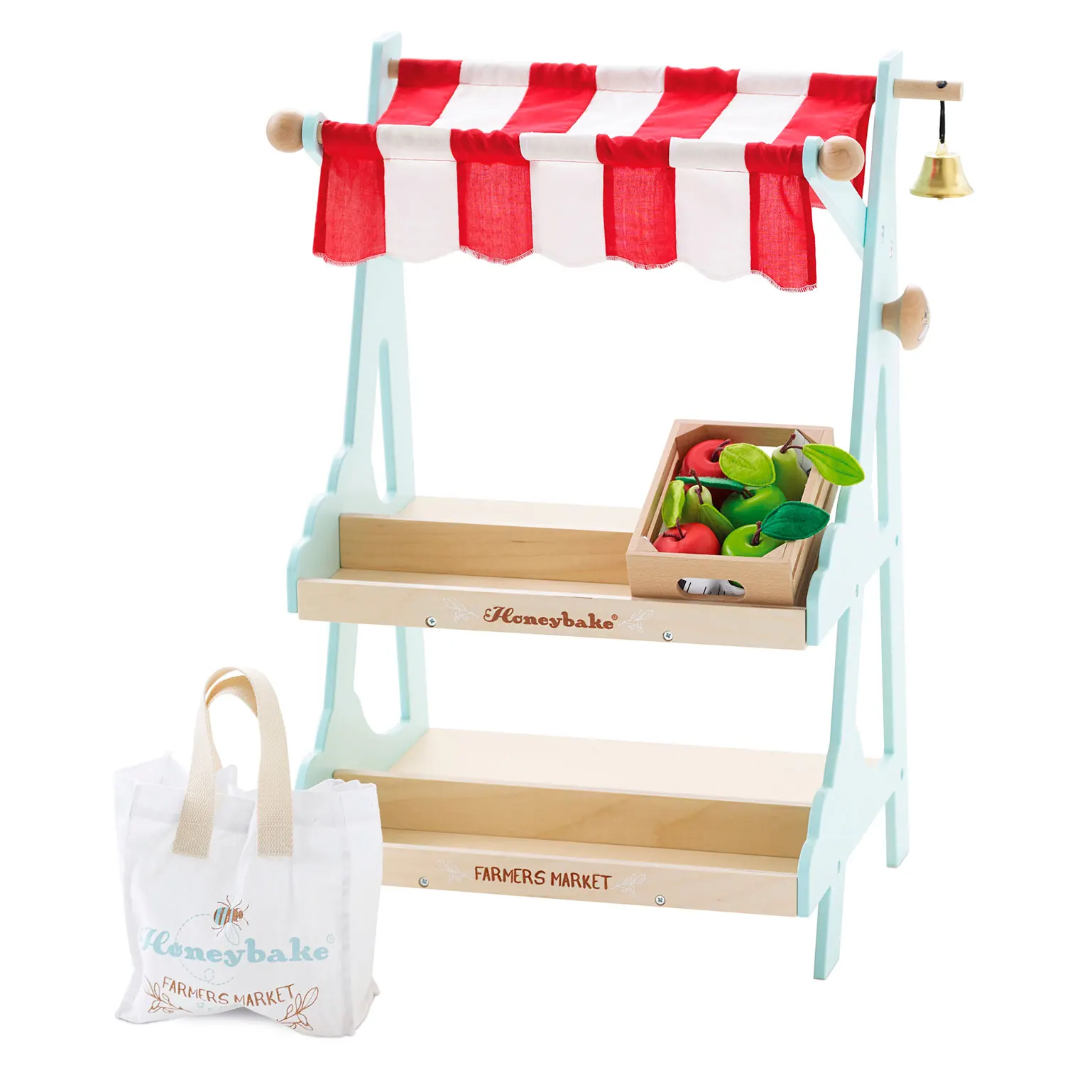 Honeybee Marktstand / Wooden Market Stall & Fruit Play Food Crate-Le Toy Van (LTV)