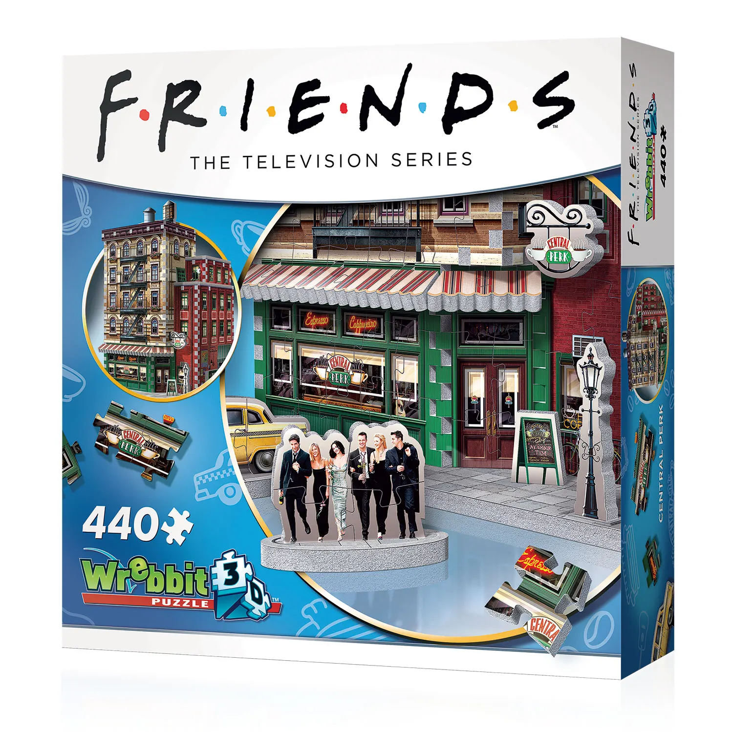 Friends - Central Perk (440 Teile) - 3D-Puzzle-Wrebbit-3D Puzzles
