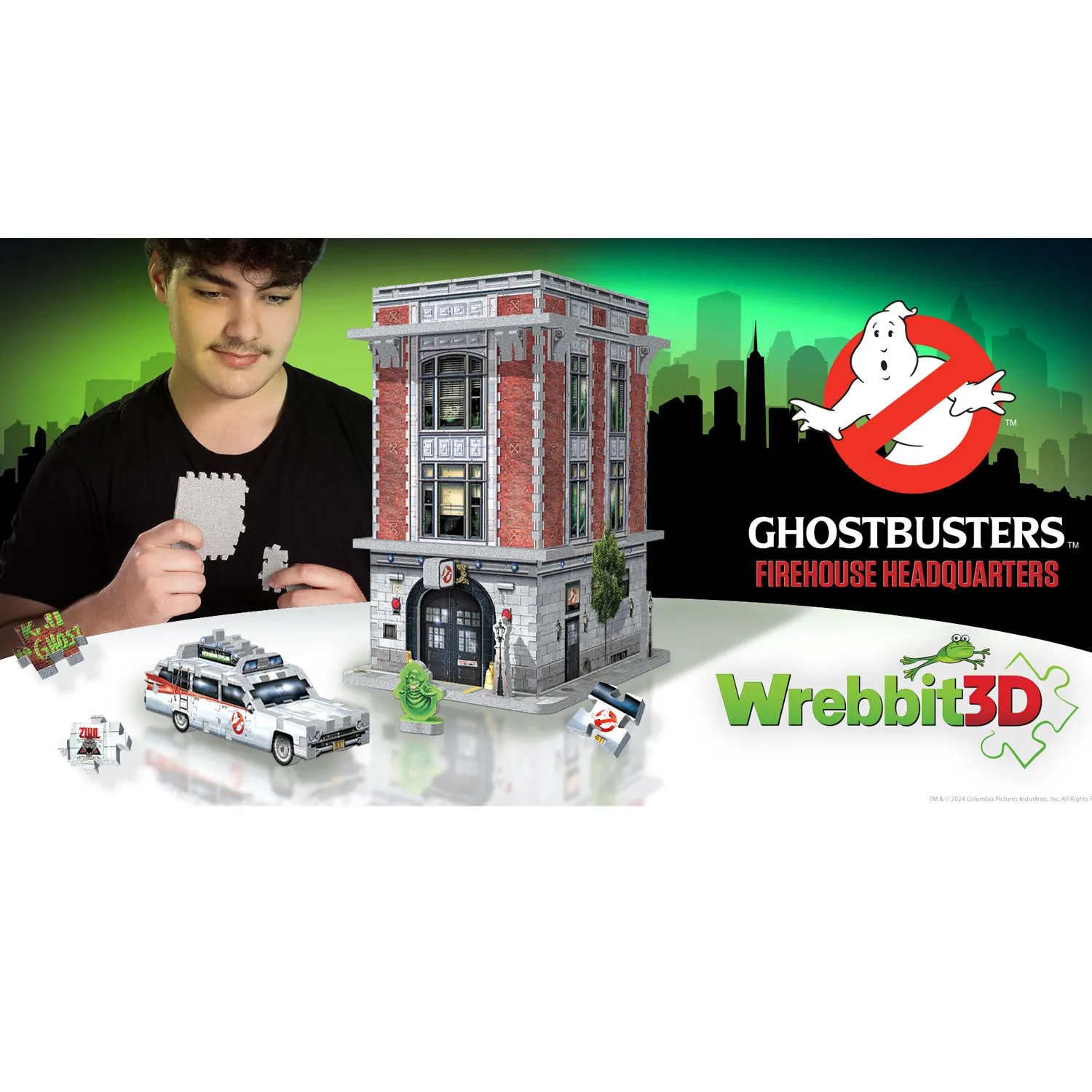 GHOSTBUSTERS FireHouse HQ (500Teile) - 3D-Puzzle-Wrebbit-3D Puzzles