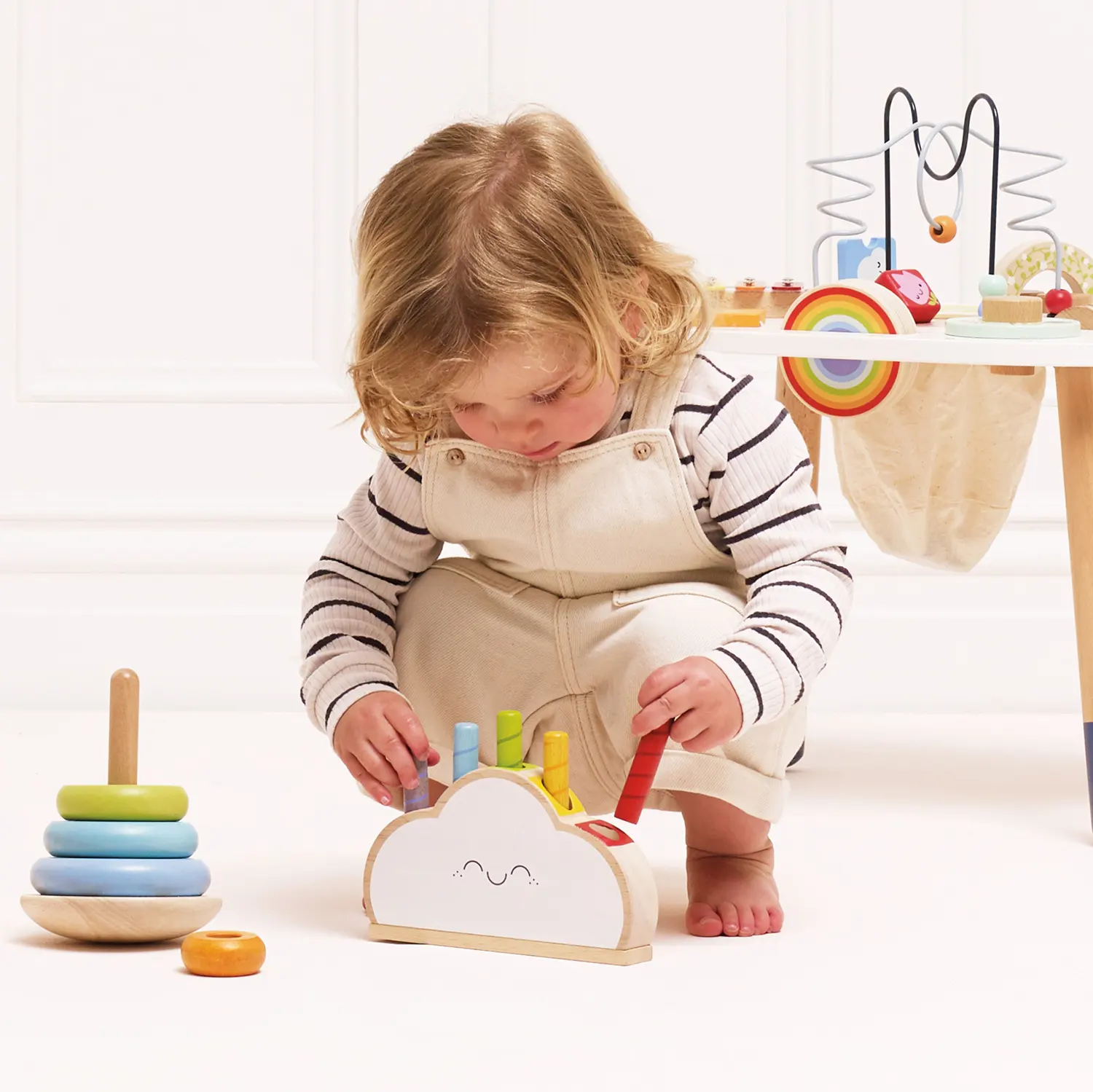 Regenbogenwolke Pop! / Rainbow Cloud Pop-Up Toy (New Look)-Le Toy Van (LTV)
