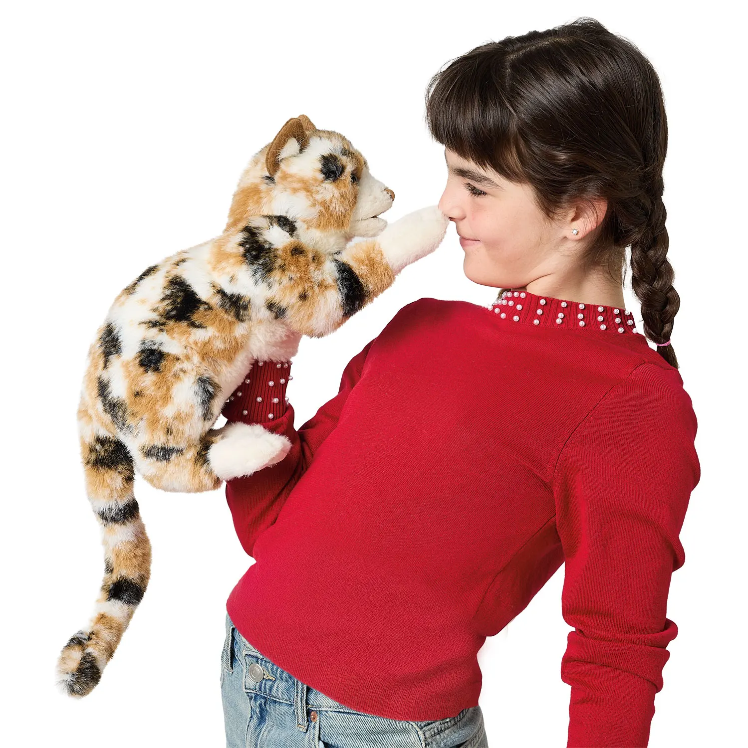 Calico Cat / 3-farbige Hauskatze-Folkmanis® Handpuppen