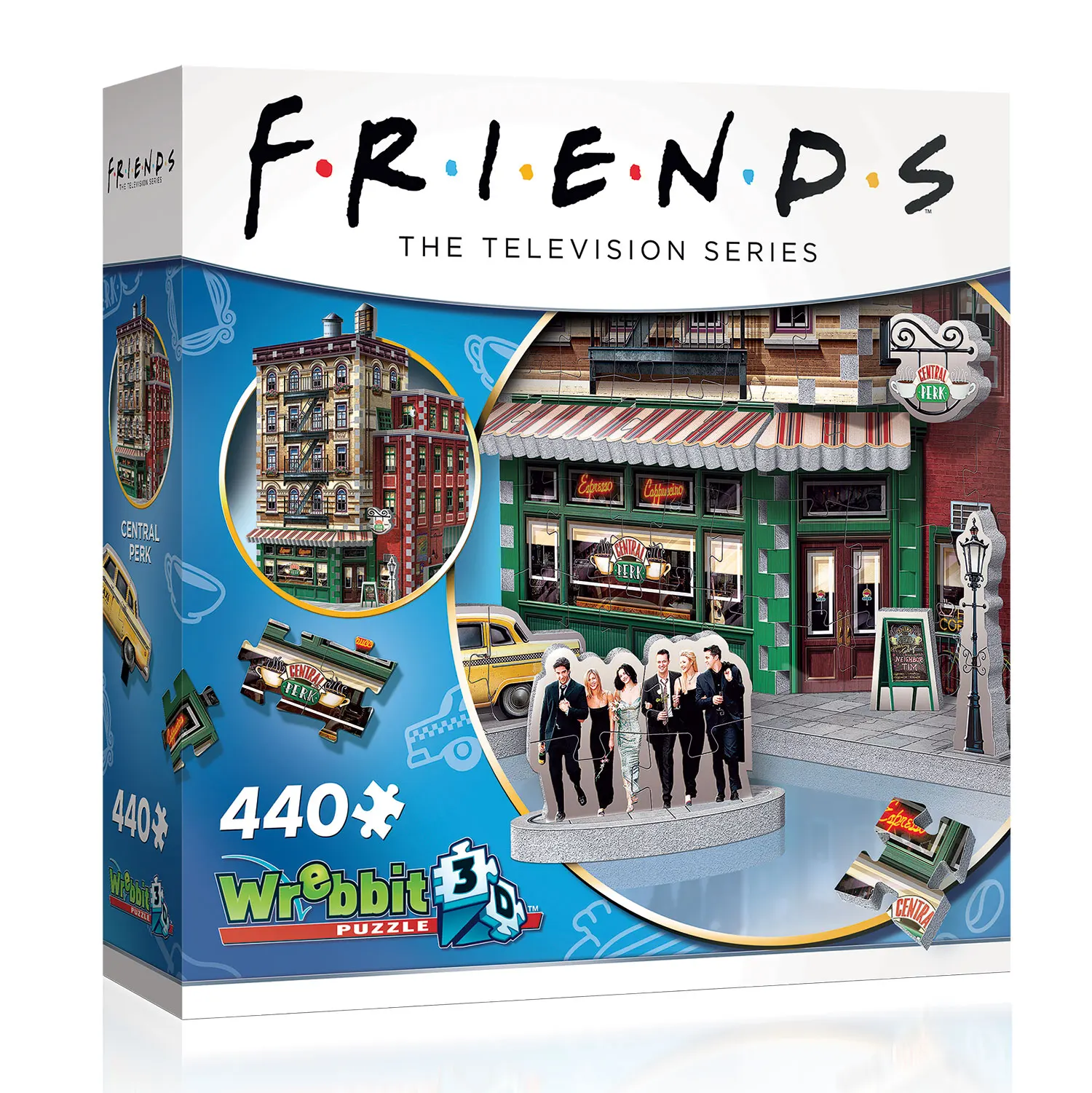 Friends - Central Perk (440 Teile) - 3D-Puzzle-Wrebbit-3D Puzzles